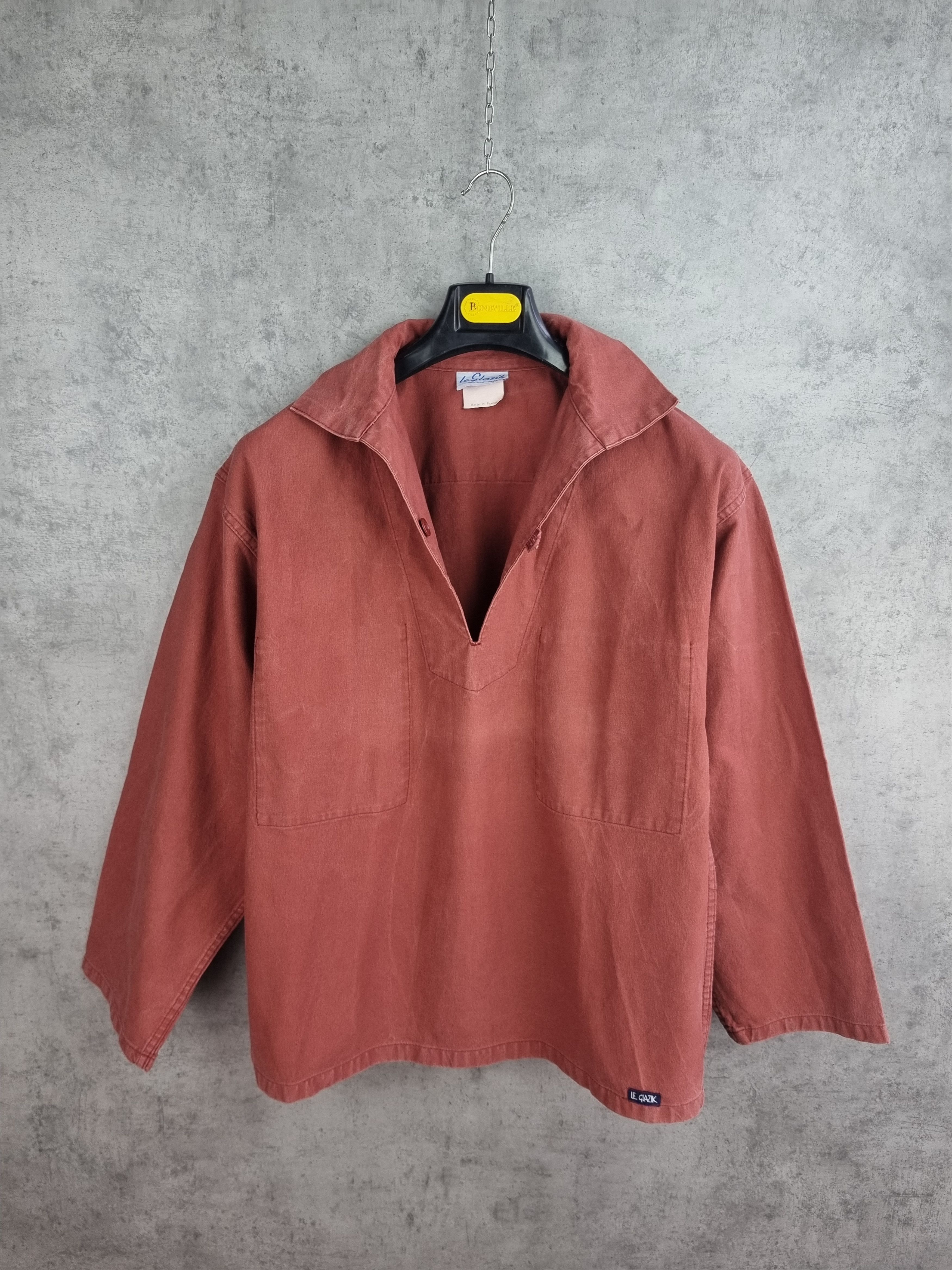 Le Laboureur × Vintage Rare Vintage Le Glazik worker fisherman shirt Size US M / EU 48-50 / 2 - 2 Thumbnail