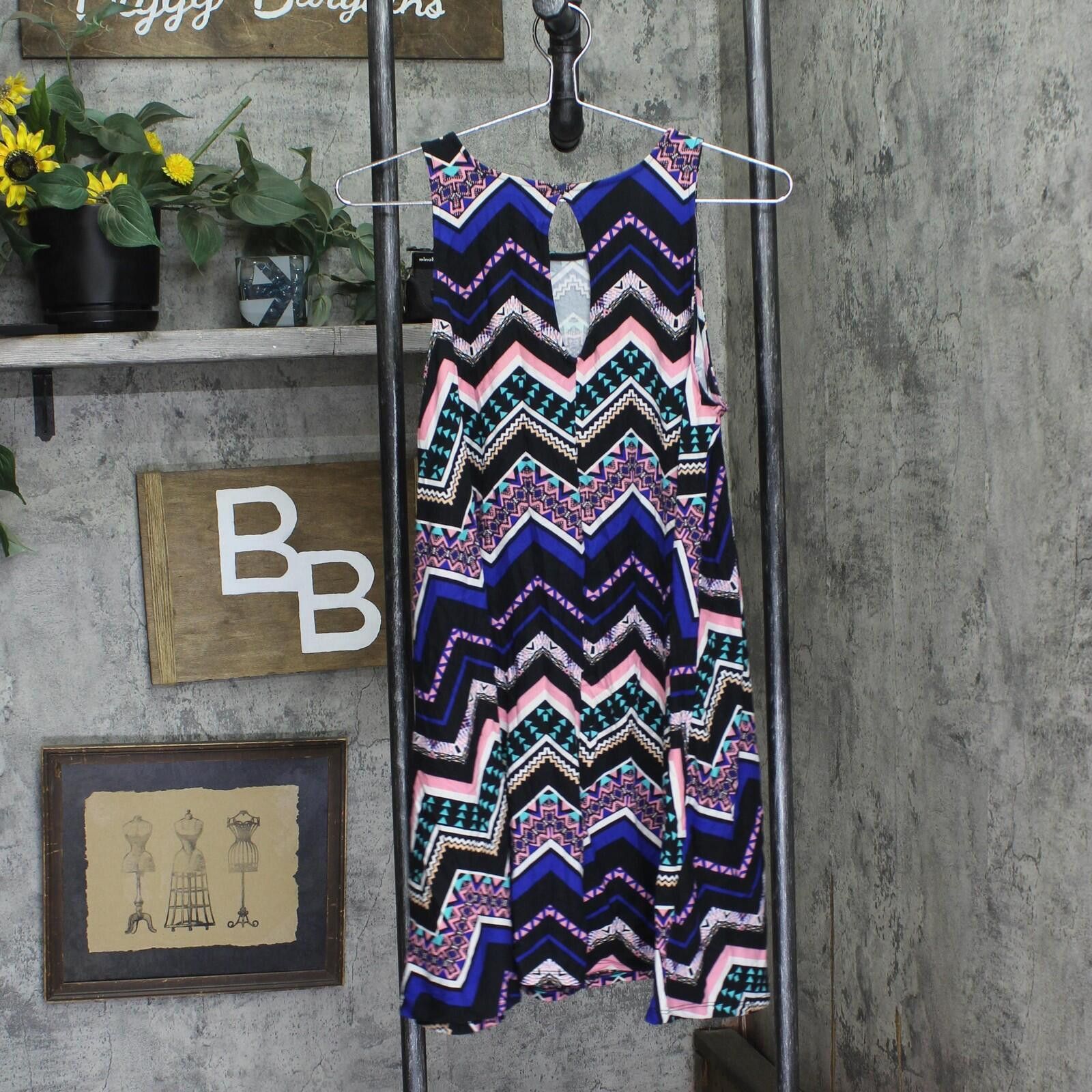 Other Nwt Planet Gold Knit Printed Trapeze Dress Black Combo M Size M / US 6-8 / IT 42-44 - 2 Thumbnail