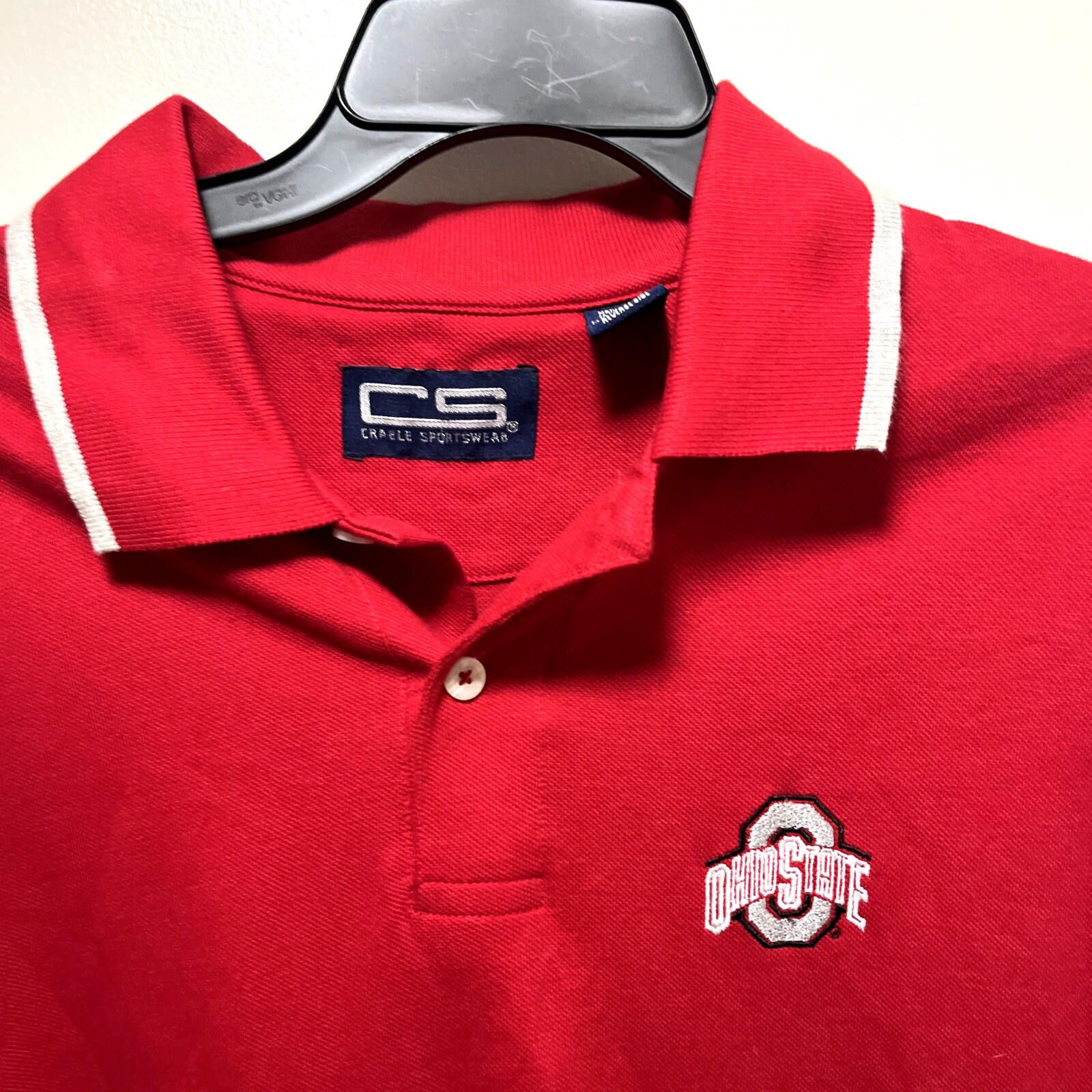 Holloway VINTAGE Ohio State Buckeyes Short Sleeve Polo Men’s Lg Size ONE SIZE - 2 Thumbnail