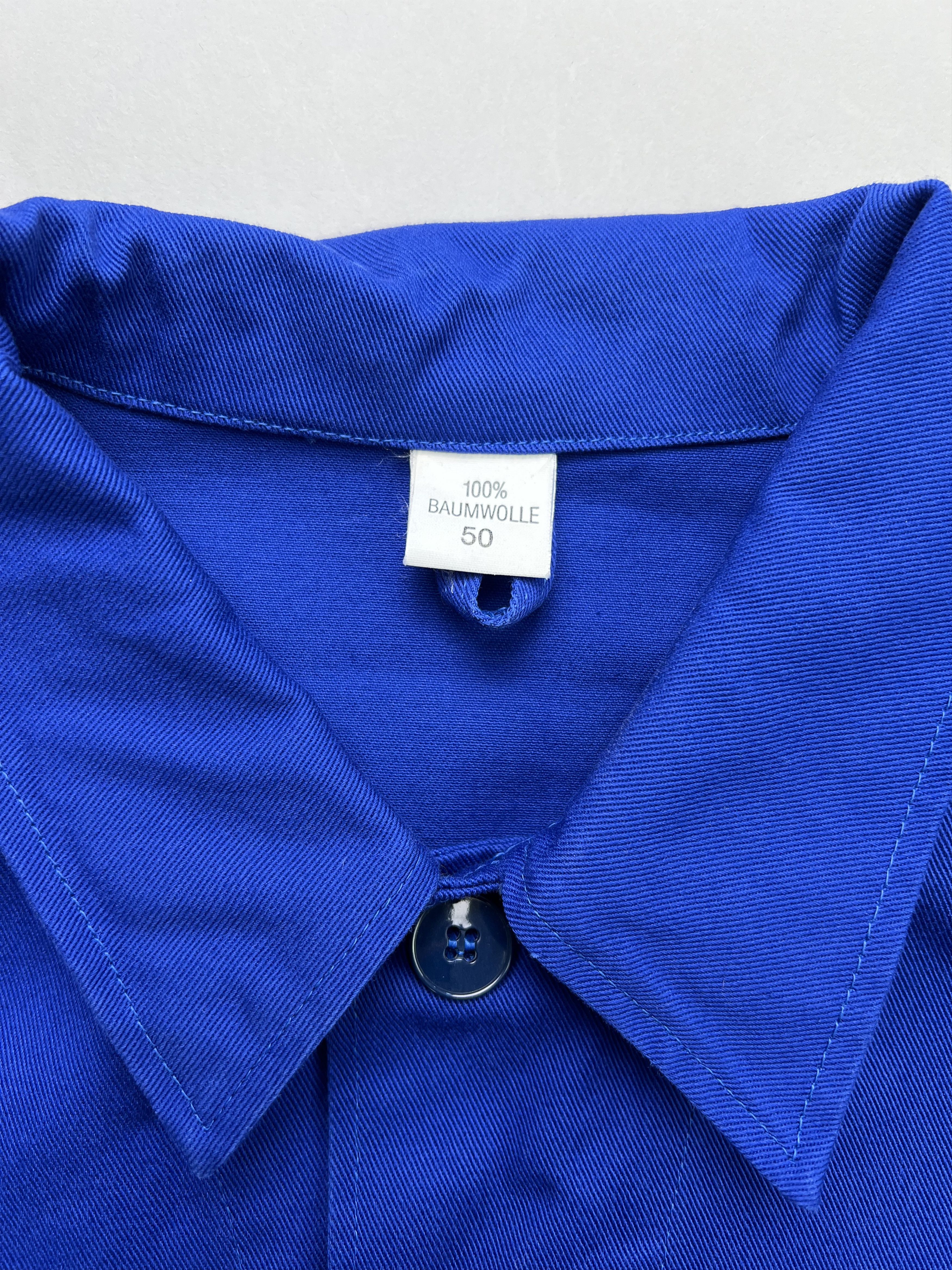 Vintage French Work Short Jacket Vintage Bleu De Travail Size US M / EU 48-50 / 2 - 3 Thumbnail