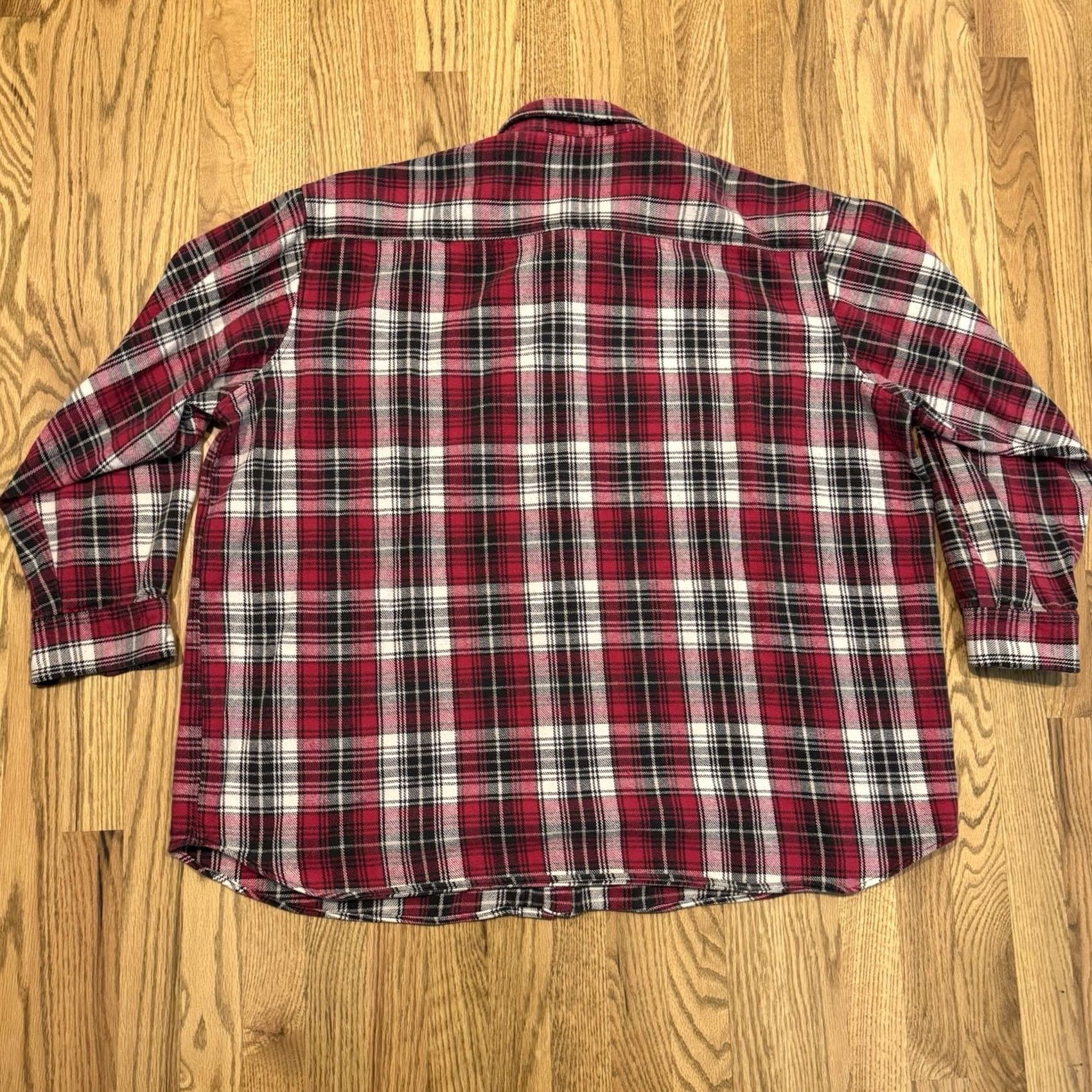 Vintage VINTAGE Big Mac Shirt Men’s 3XL Tall Red Plaid Flannel Button Up Thick Vtg Size US XXL / EU 58 / 5 - 7 Thumbnail