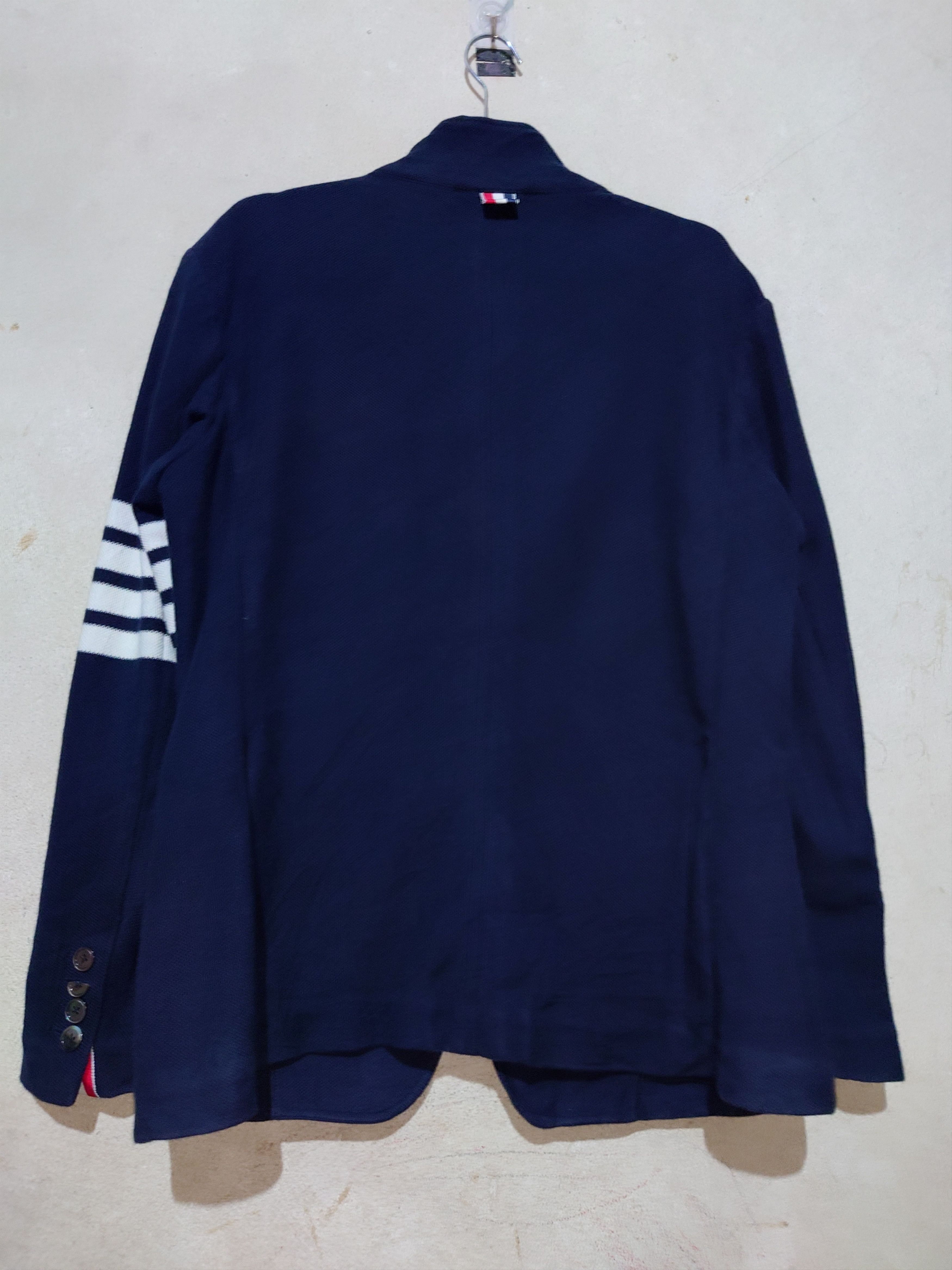 Thom Browne Thom Browne 4-bar Tech Pique Sportcoat Navy Size 1 Size US S / EU 44-46 / 1 - 5 Thumbnail