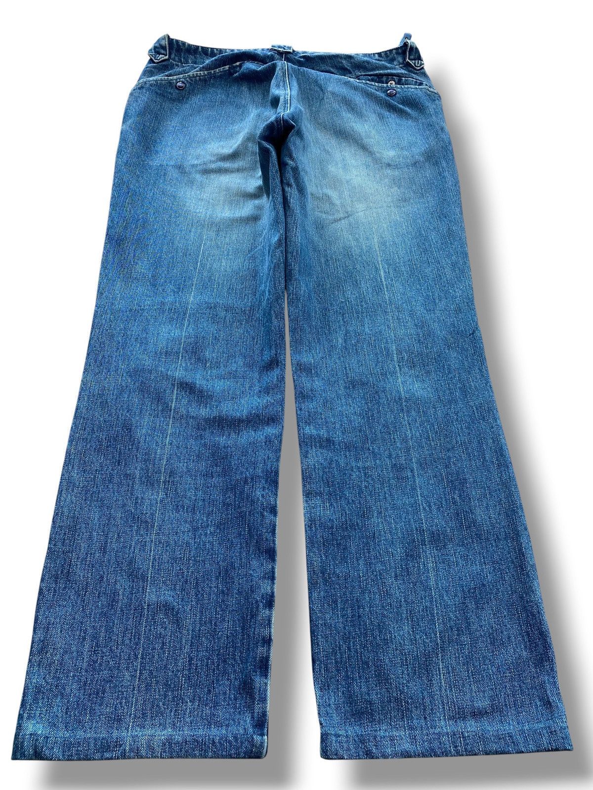 United Arrows United Arrow Faded Blue Wash Straight Leg Style Jeans Size US 31 - 3 Thumbnail