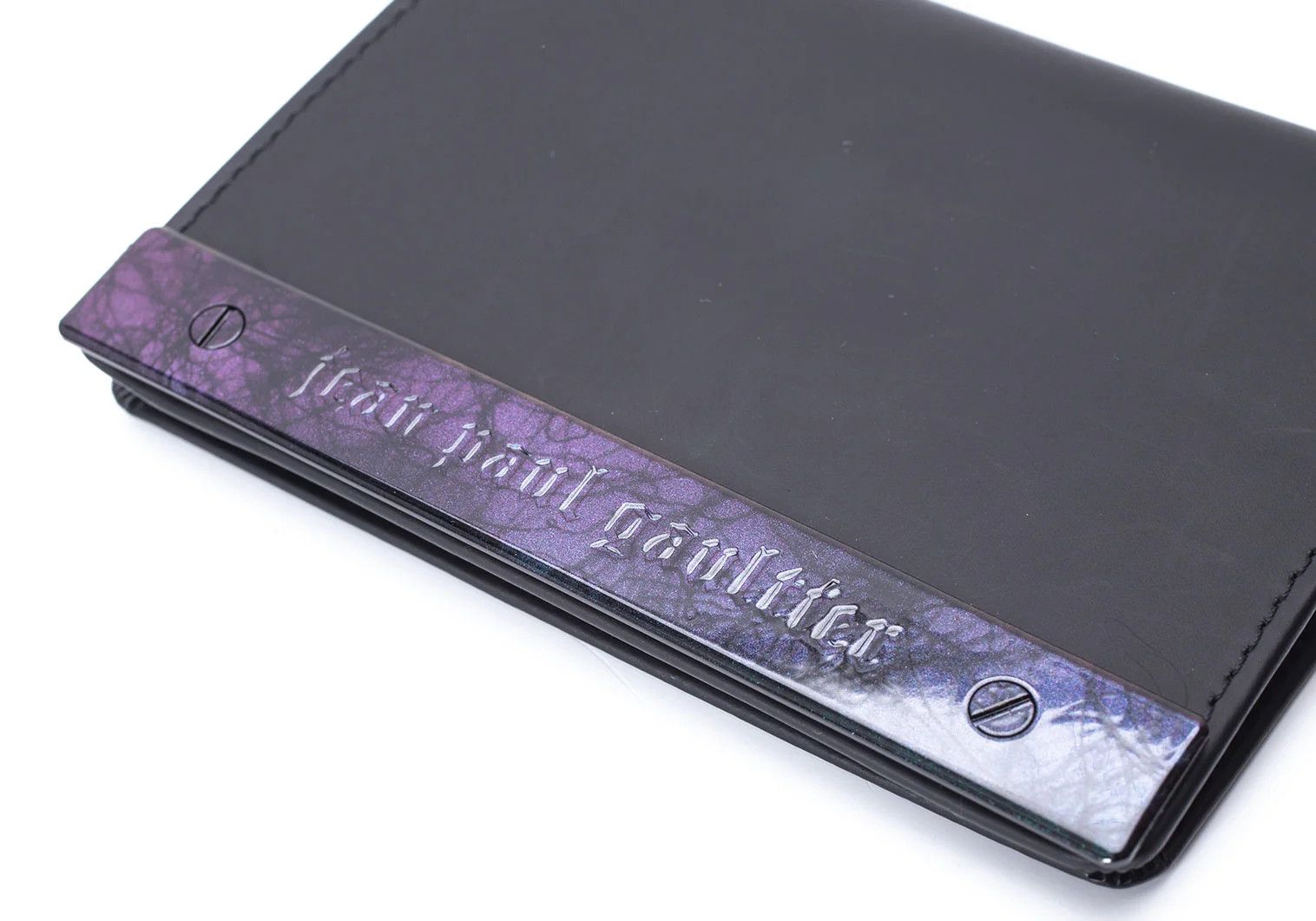 Jean Paul Gaultier Metal Logo Pass Case in Black Size ONE SIZE - 4 Thumbnail