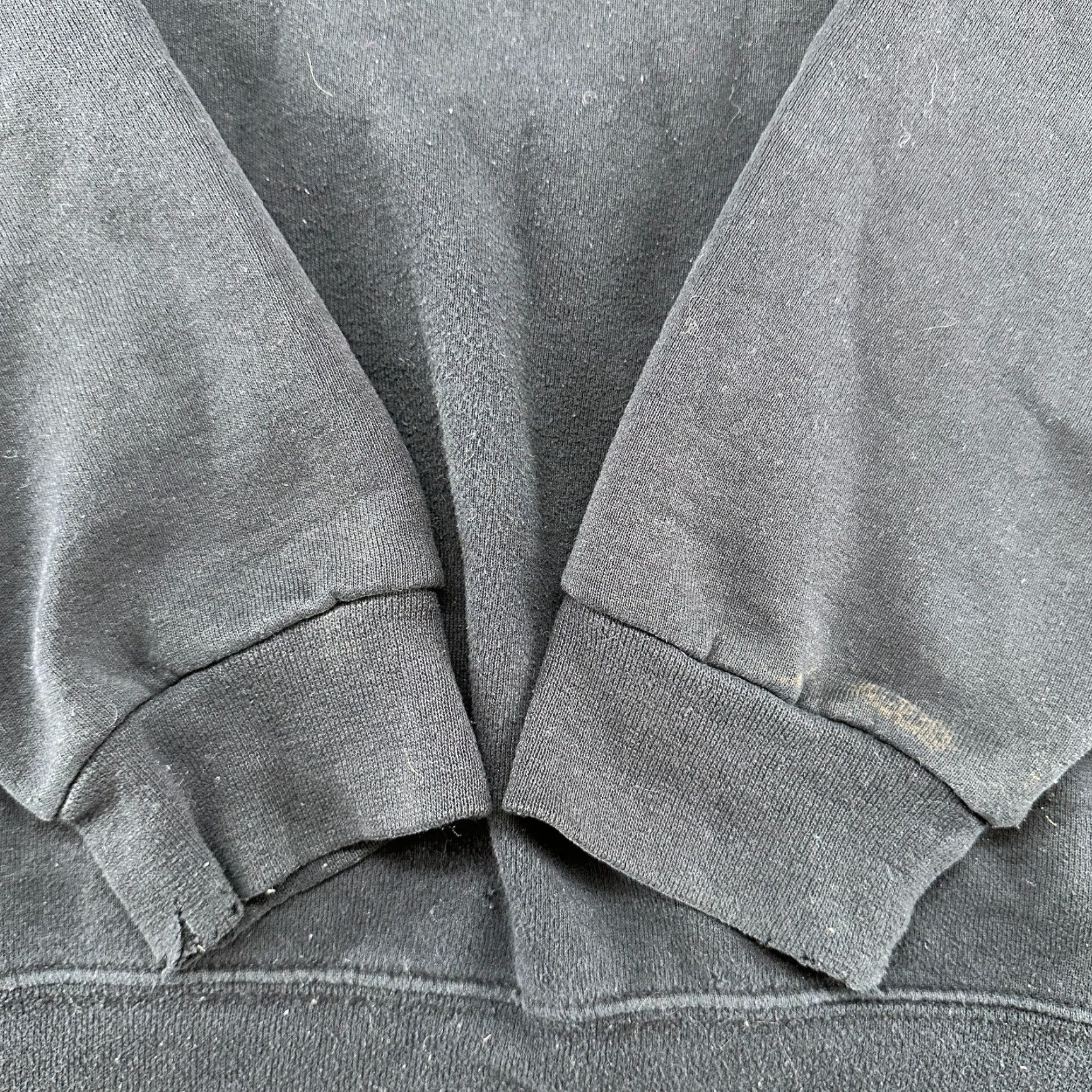 Russell Athletic VINTAGE Russell Sweatshirt Mens L Black Pullover Cotton Solid 90s Size US L / EU 52-54 / 3 - 3 Thumbnail