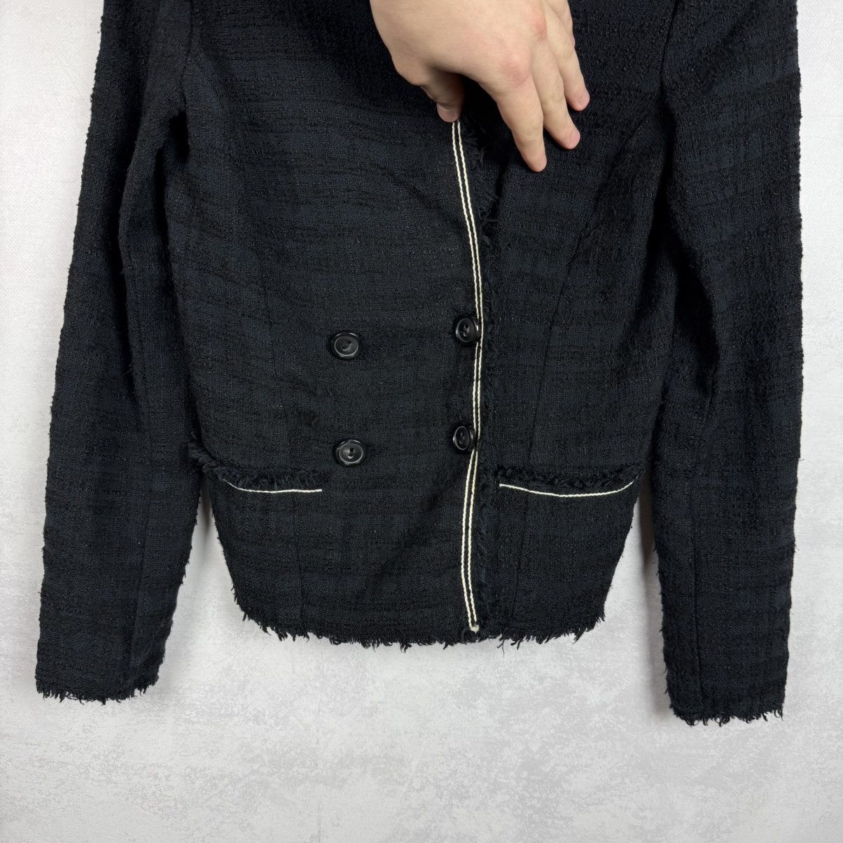 Isabel Marant Isabel Marant Etoile Cotton Acryl Tweed Flenn Blazer Jacket Size XS / US 0-2 / IT 36-38 - 9 Thumbnail