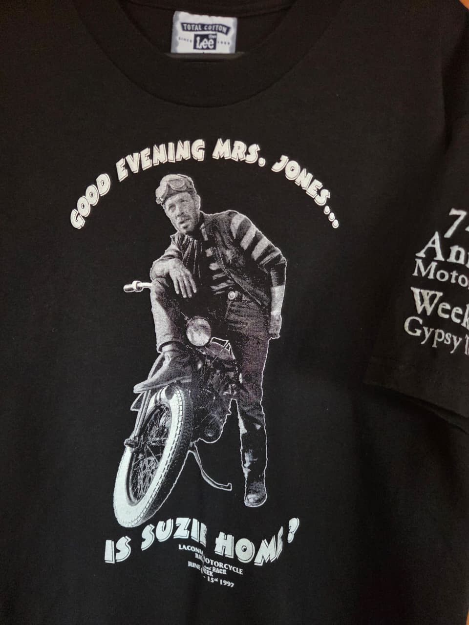 Vintage 1997 Laconia Motocycle Rally Week Size US L / EU 52-54 / 3 - 3 Thumbnail
