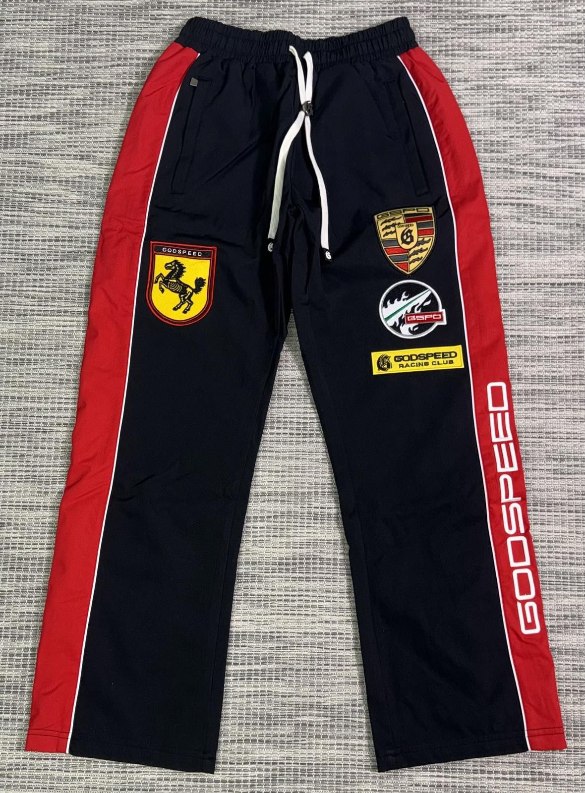 Godspeed Black/Red GRC Men's Track Pants