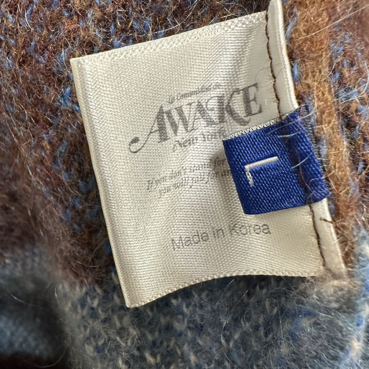 Awake NY Awake New York Mohair Checkered Square Sweater, Large Size US L / EU 52-54 / 3 - 5 Thumbnail