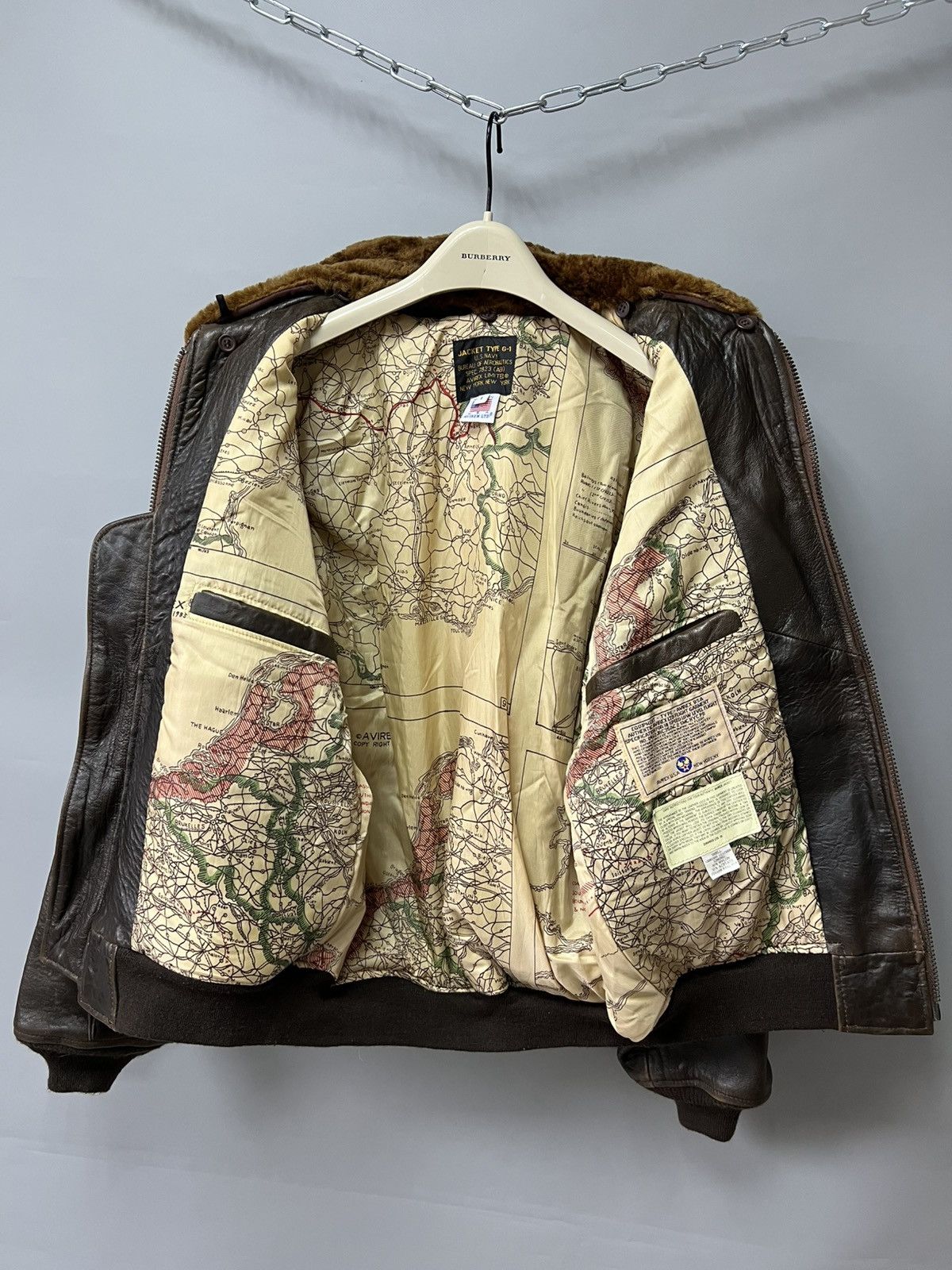Avirex AVIREX Top Gun G-1 Bomber Flight Leather Jacket Vintage Size US L / EU 52-54 / 3 - 4 Thumbnail