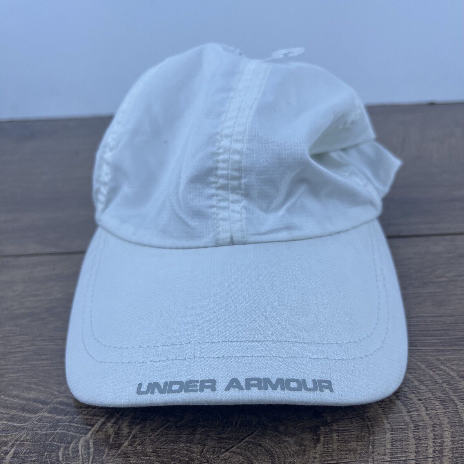 Under Armour Under Armour White Hat Running Hat White Adjustable Hat Whit Size ONE SIZE - 2 Thumbnail