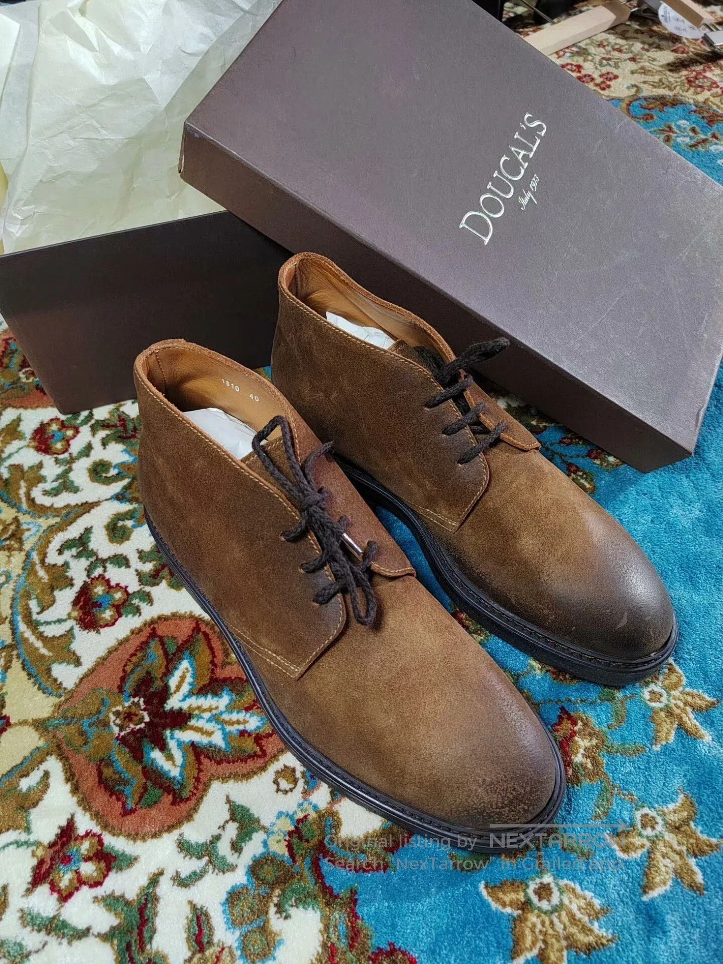 Doucal's Doucal's Handmade Desert Boots in Brown. Size US 7 / EU 40 - 1 Thumbnail