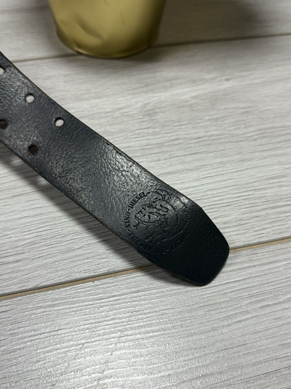 Diesel Diesel vintage leather double belt spell out Size ONE SIZE - 5 Thumbnail
