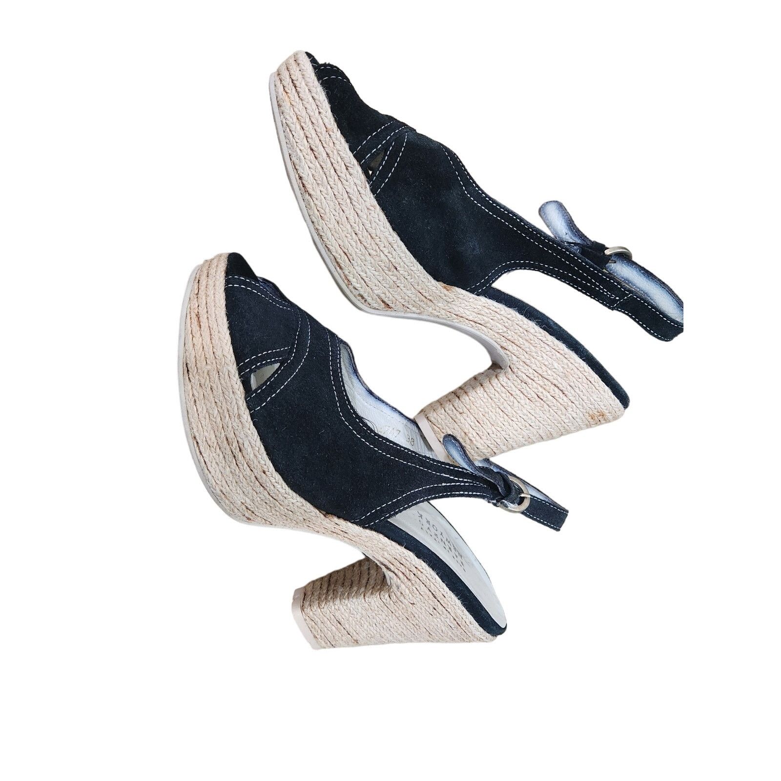 Barneys New York Barneys New York chunky heel open toe - size 38 - 7.5/8 US Size US 8 / IT 38 - 2 Thumbnail