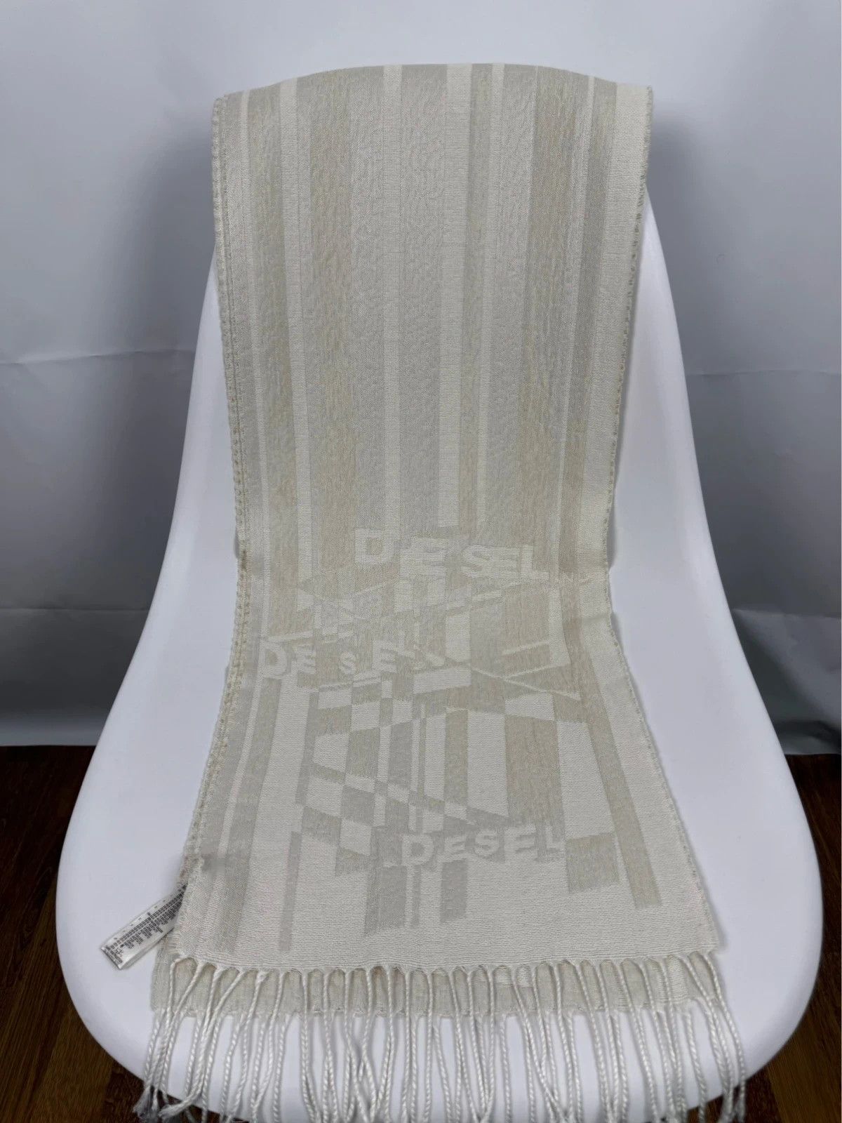 Diesel Diesel Printed Structure Shawl Scarf Wool Viscose Size ONE SIZE - 2 Thumbnail
