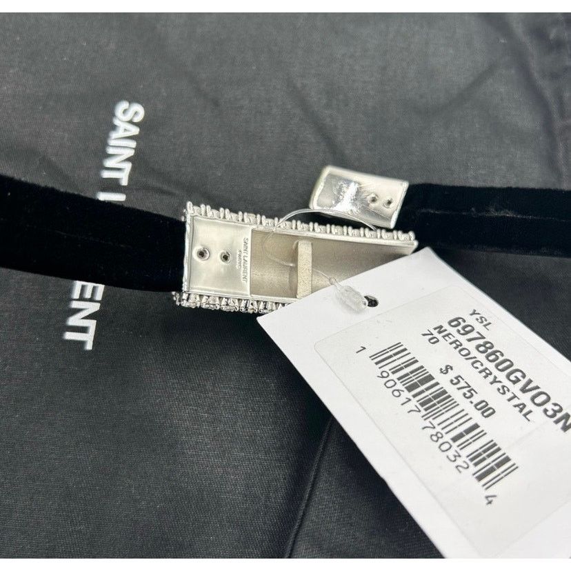 Yves Saint Laurent Saint Laurent ysl women's Black Velvet Choker necklace Size ONE SIZE - 8 Thumbnail