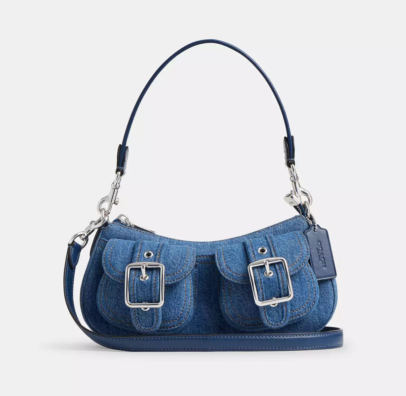 Coach Ashton Bag CAK44 denim/Silver/Indigo Size ONE SIZE - 7 Thumbnail