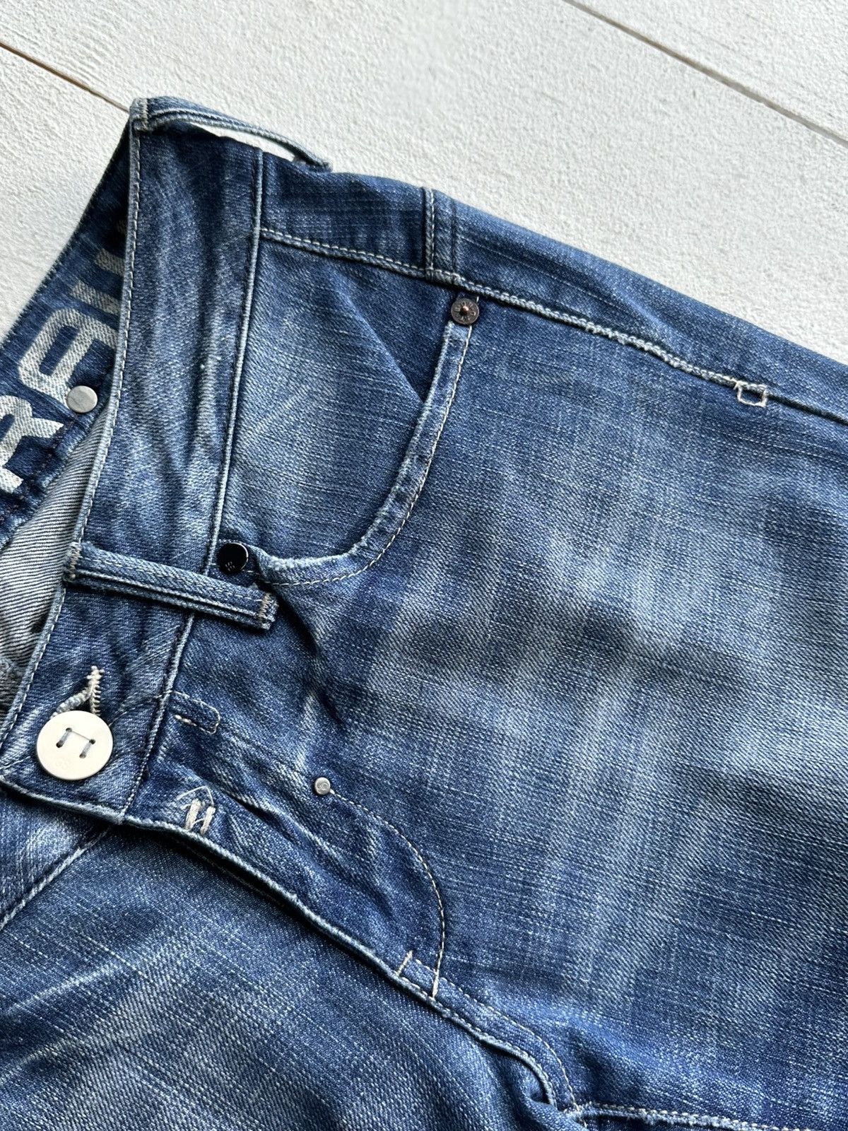 G-Star 🚨VNTG G STAR RAW BLUE FADED RARE AVANT GARDE JEANS Y2K Size 30" / US 8 / IT 44 - 4 Thumbnail
