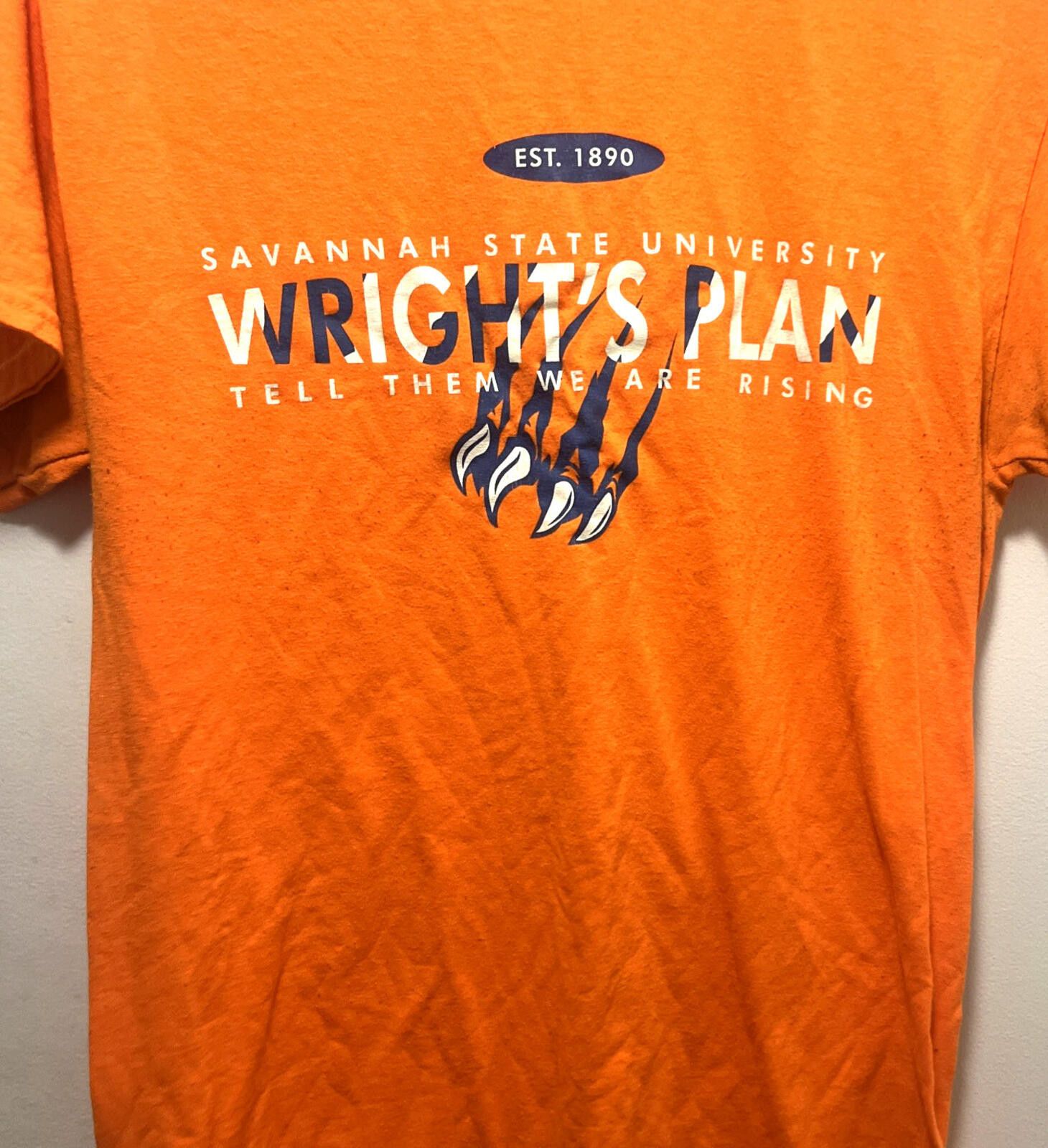 Gildan Savannah State University Tigers Shirt Men's Med College Tee Size US M / EU 48-50 / 2 - 1 Thumbnail