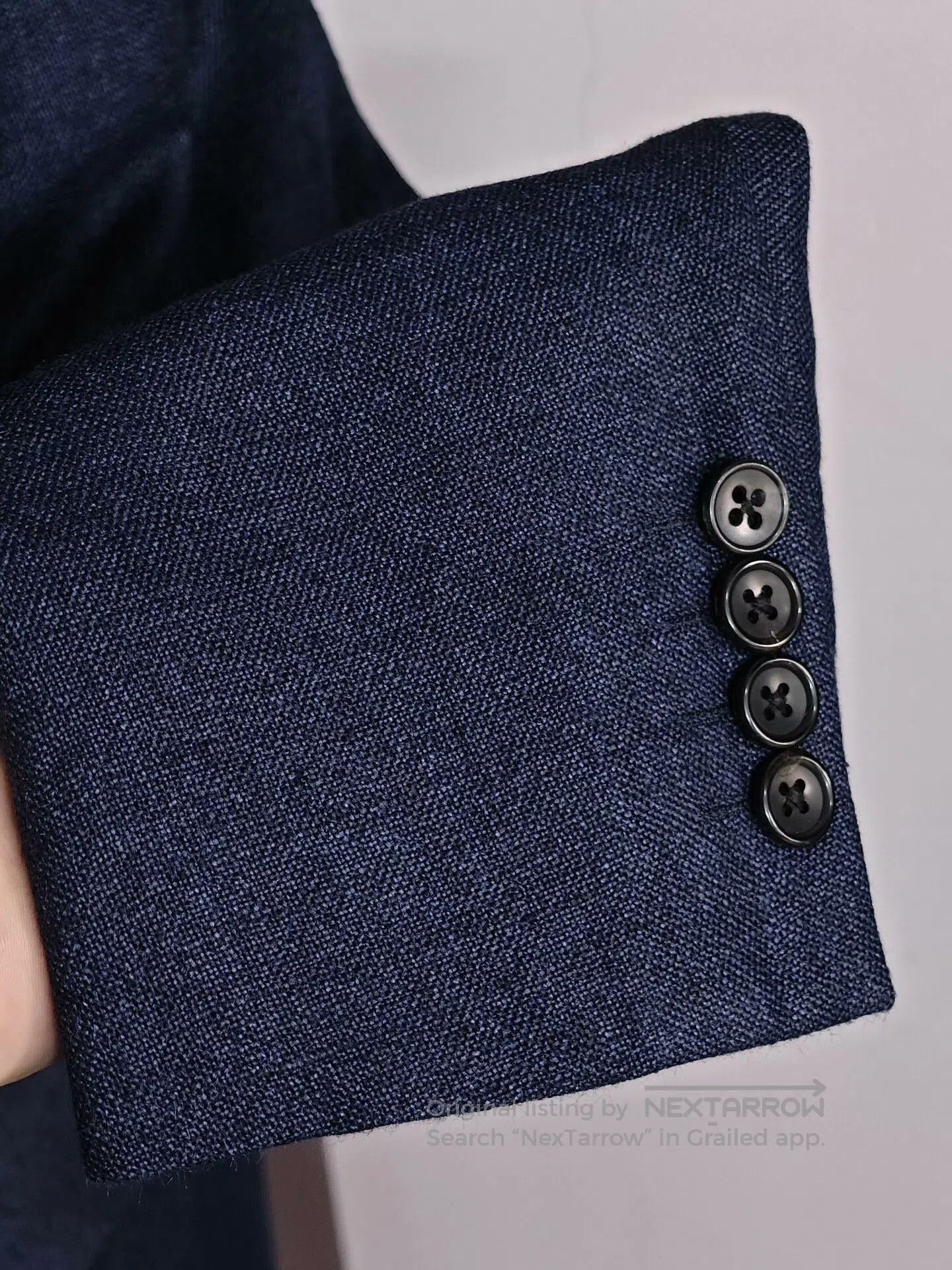 Japanese Brand Italian E. Thomas Navy Blazer. Size US M / EU 48-50 / 2 - 4 Thumbnail