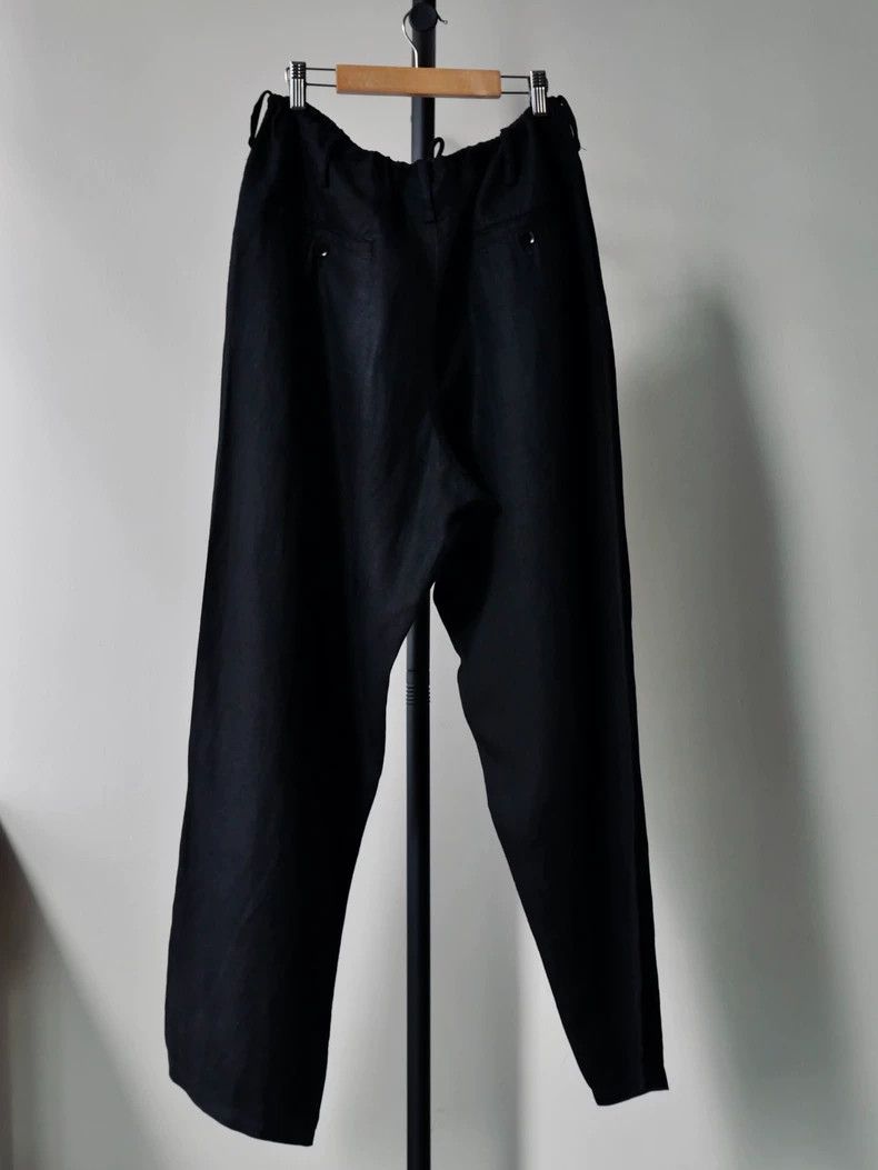 Yohji Yamamoto Yohji Yamamoto size 1 15ss linen straight-leg drawstring pa Size US 28 / EU 44 - 3 Thumbnail