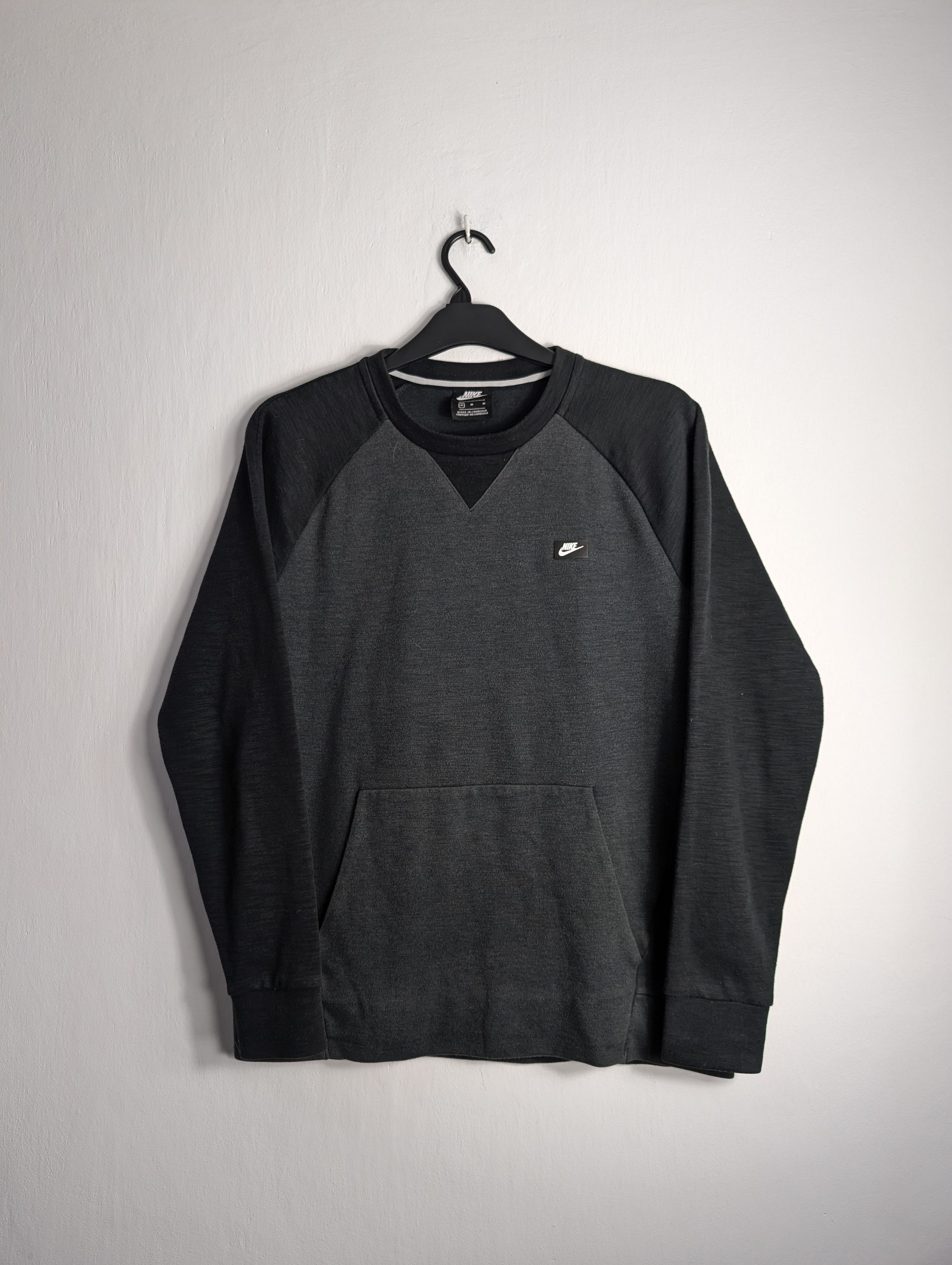 Nike Nike Sweatshirt Jumper Drill Black Grey Cotton Size US M / EU 48-50 / 2 - 1 Thumbnail