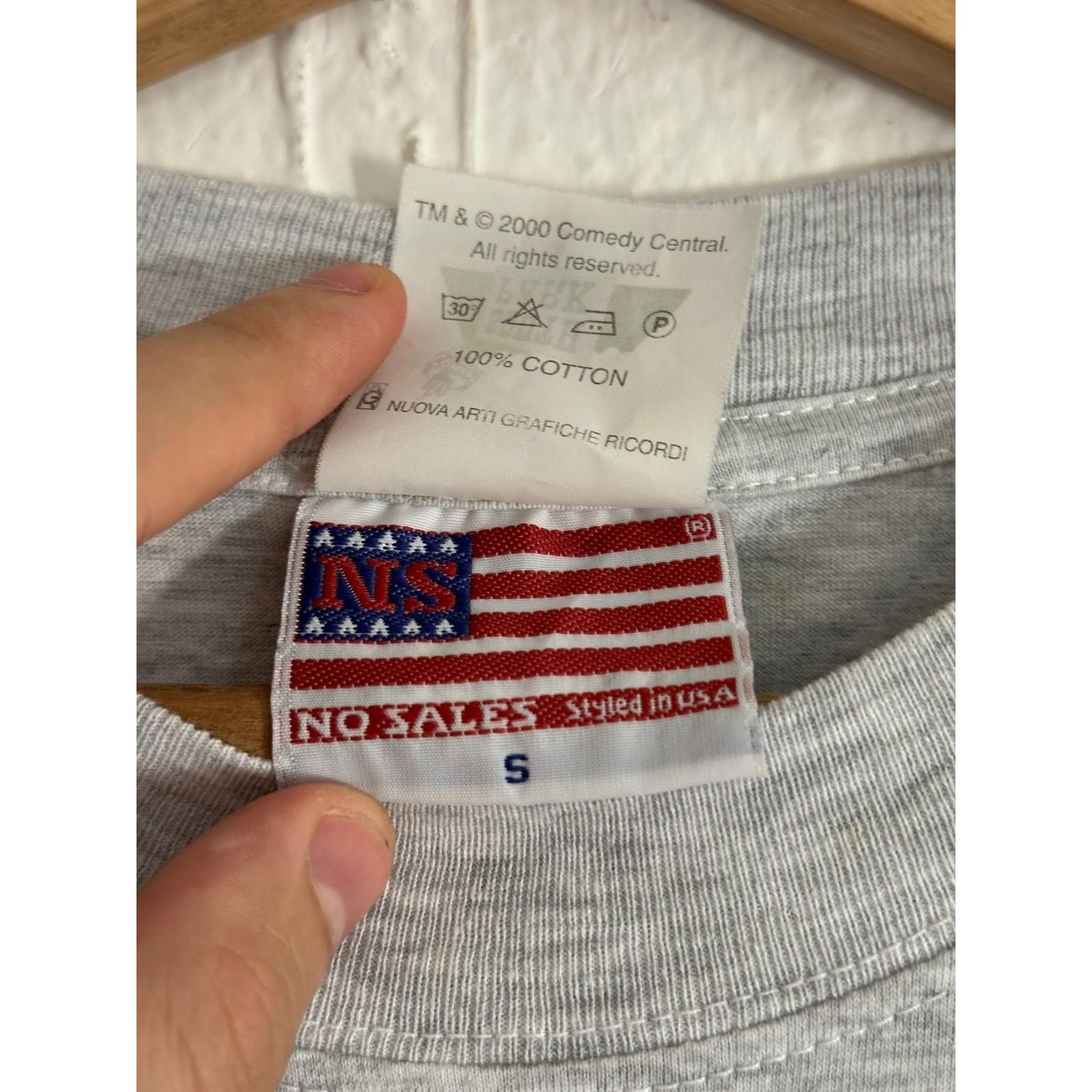 Vintage South Park 1999 Comedy Central Grey Tee Shirt Size US M / EU 48-50 / 2 - 5 Thumbnail