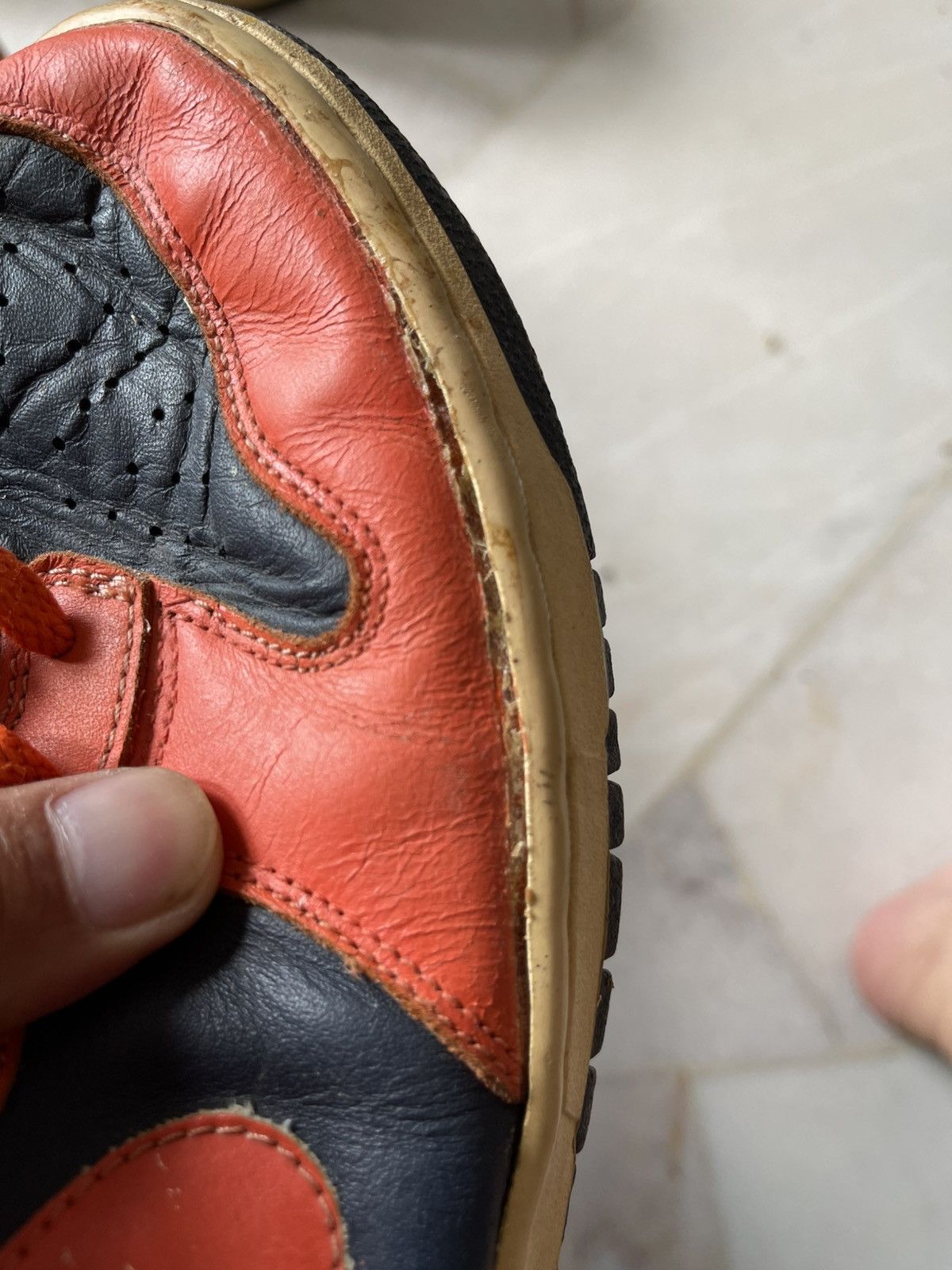 Nike 2002 Nike Dunk Obsidian Collage Orange Size US 9.5 / EU 42-43 - 12 Thumbnail