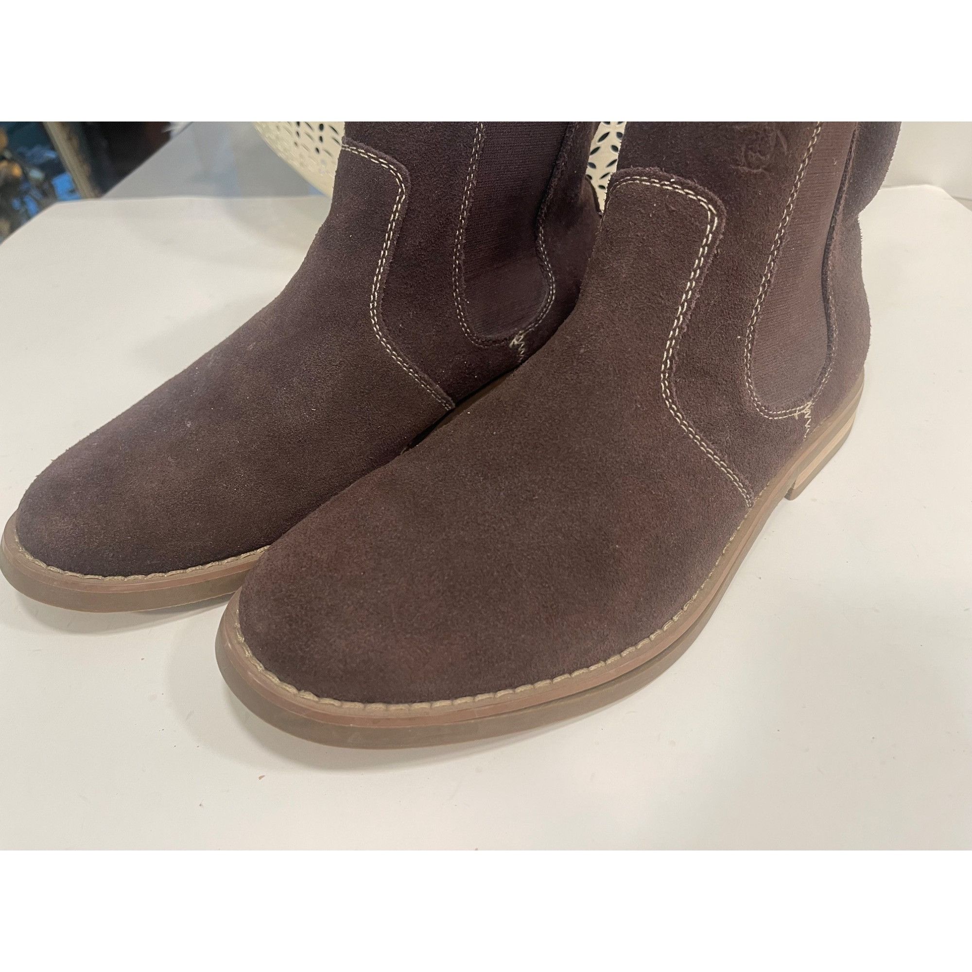 Original Penguin Penguin Suede Charlie Chaka Boots sz 11 Dark Brown Size US 11 / EU 44 - 4 Thumbnail