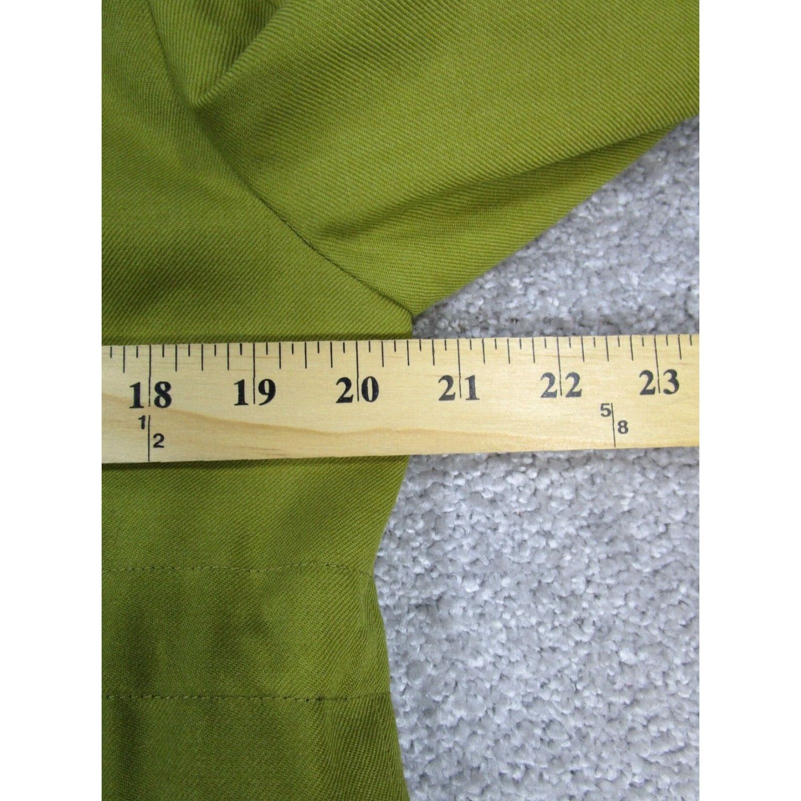 Thebe Magugu VINTAGE Thebe Magugu Wool Jacket Womens Medium Green Solid Mid-Length Long Sleeve Button Closure Fall Womens Size M / US 6-8 / IT 42-44 - 6 Thumbnail