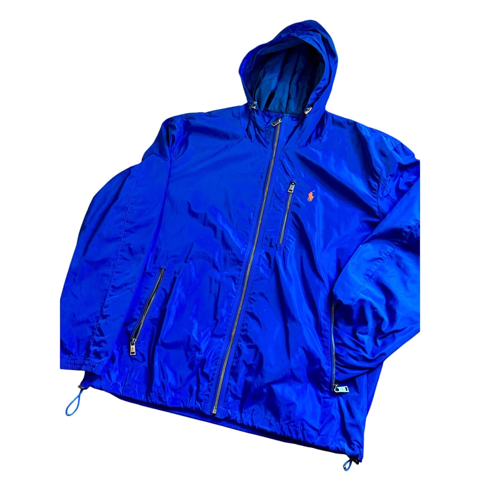 Polo Ralph Lauren Polo Ralph Lauren Royal Blue Full-Zip Windbreaker Pockets Size US XL / EU 56 / 4 - 1 Thumbnail