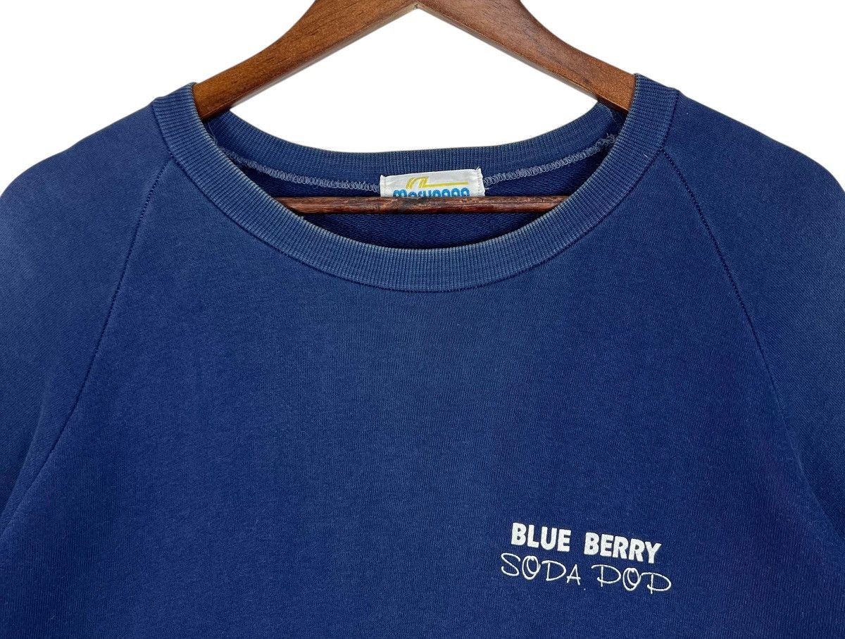 Japanese Brand × Vintage 90s Vintage Blue Berry Soda Pop Crew Neck Size US L / EU 52-54 / 3 - 5 Thumbnail