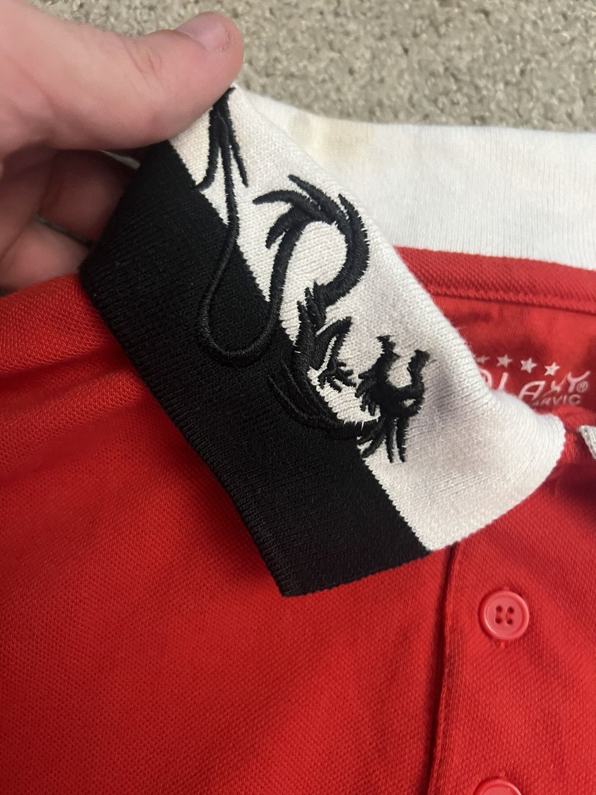 Affliction × Vintage Sick Affliction Style Chief Keef Dragon Embroidered Polo Size US L / EU 52-54 / 3 - 5 Thumbnail