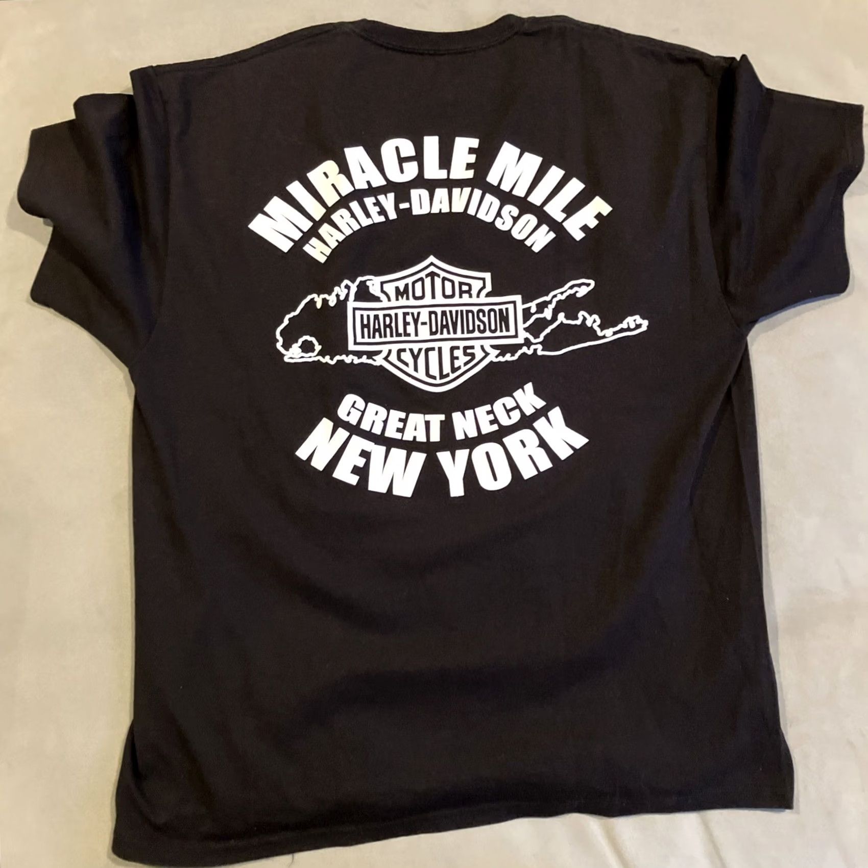 Hanes Miracle Mile Harley Davidson Double Sided T Shirt L Size US L / EU 52-54 / 3 - 4 Thumbnail