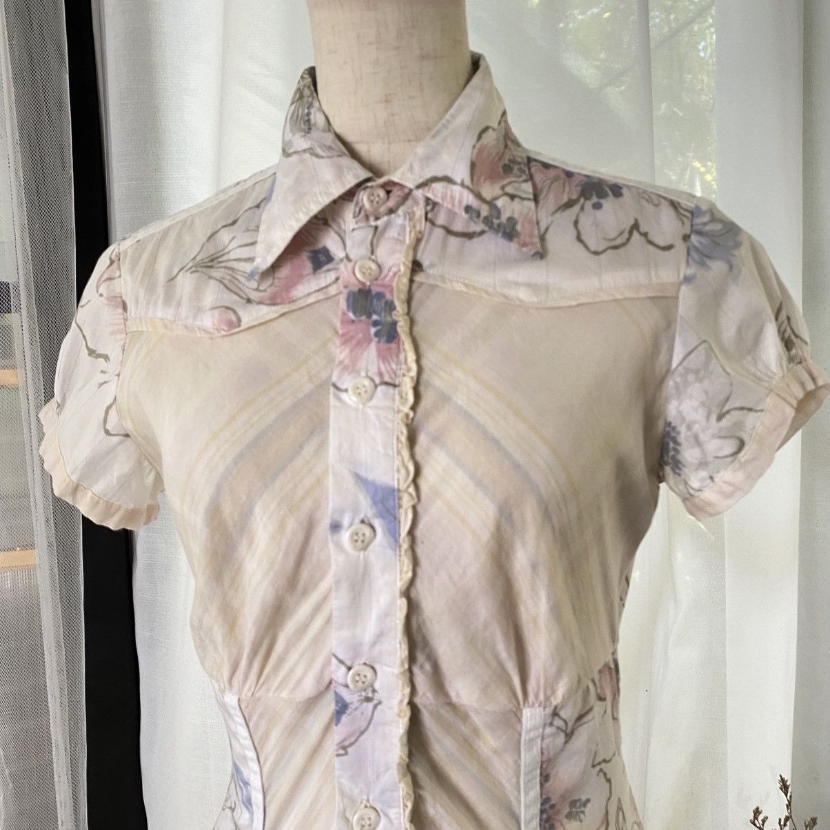 Diesel DIESEL Sweet Meadow Blouse Size S / US 4 / IT 40 - 3 Thumbnail