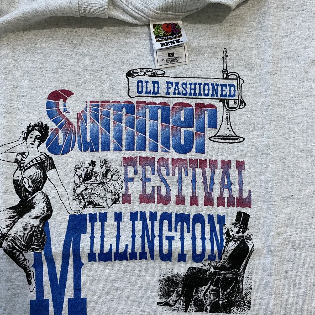 Fruit Of The Loom Vintage Art Tee Summer Festival Millington Size US L / EU 52-54 / 3 - 4 Thumbnail