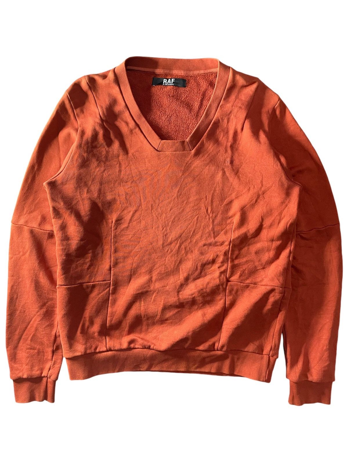 Raf by Raf Simons × Vintage Vintage raf simons v neck sweatshirts embroidery Size US M / EU 48-50 / 2 - 1 Thumbnail