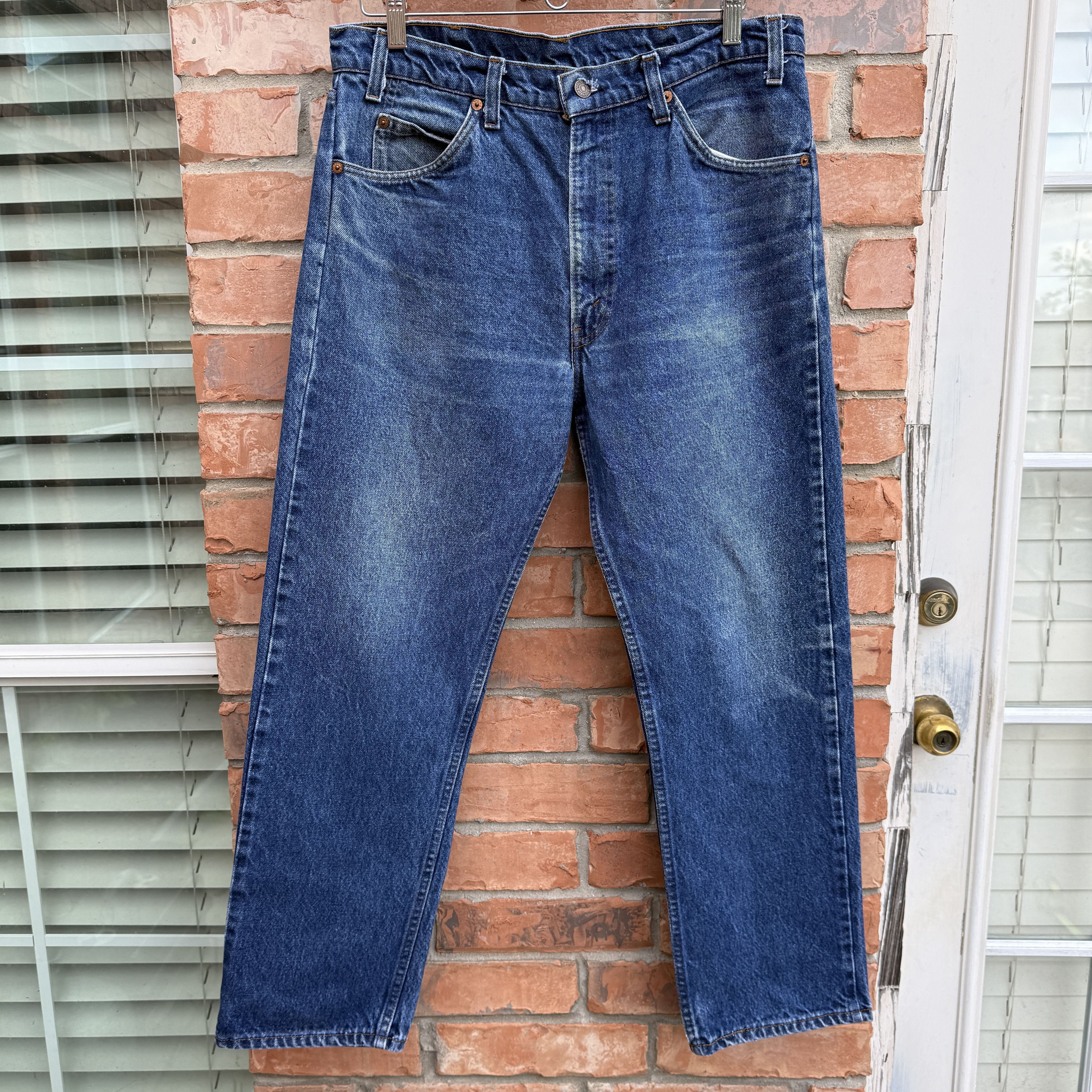 Levi's Vintage 70s Levis 505 Blue Zipper fly Denim Made USA Size US 34 / EU 50 - 1 Thumbnail