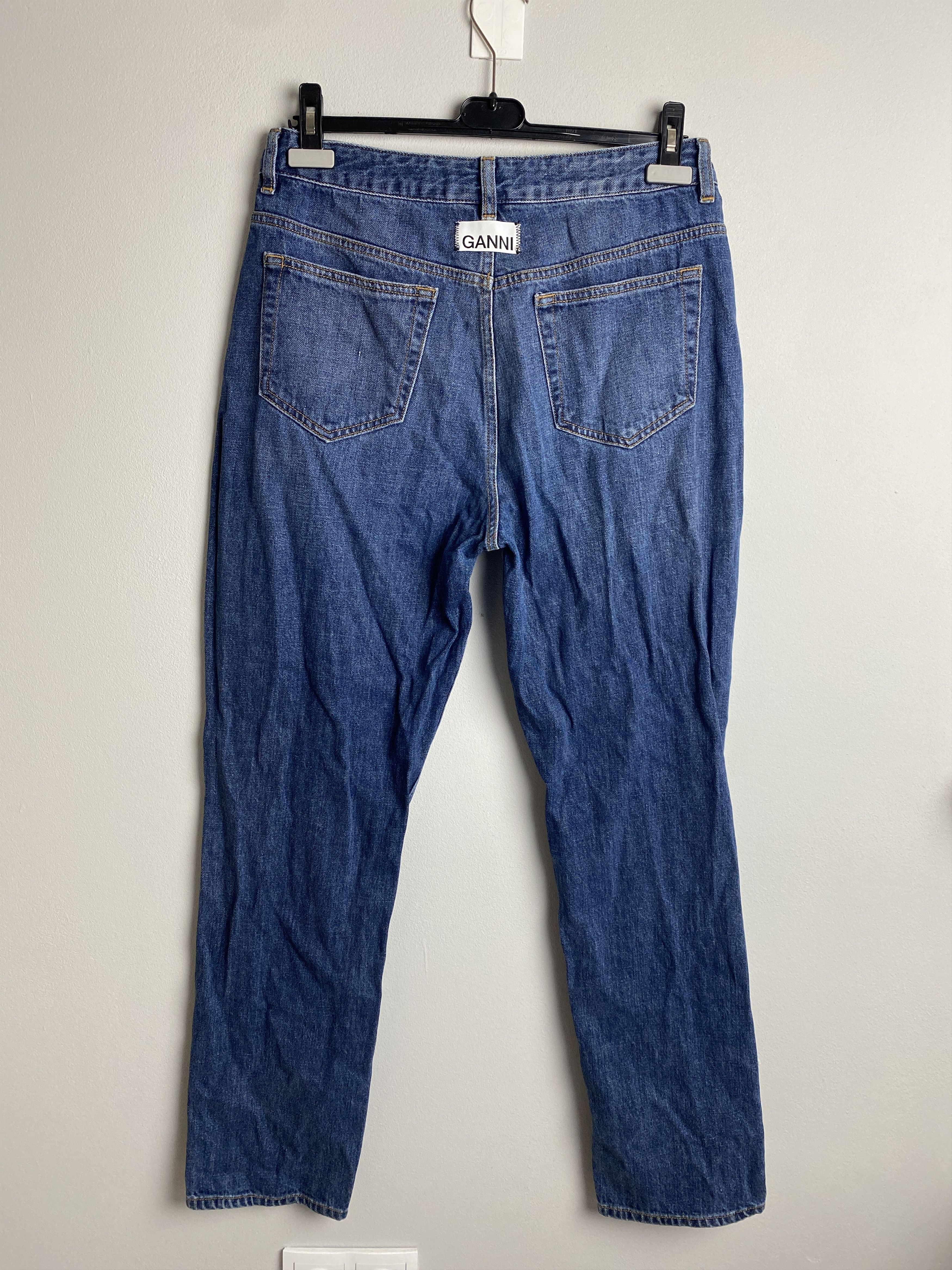 Gianni Valentino Ganni Medium Dark Blue jeans denim pants Size US 32 / EU 48 - 1 Thumbnail