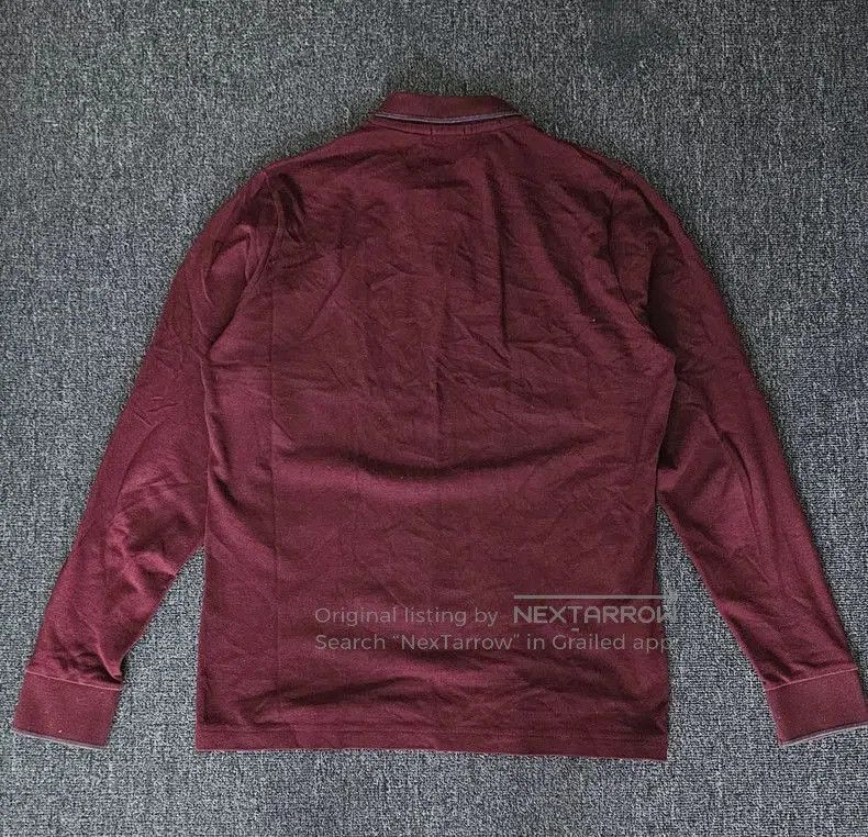 Moncler Moncler Men's Burgundy Long Sleeve Polo. Size US L / EU 52-54 / 3 - 5 Thumbnail
