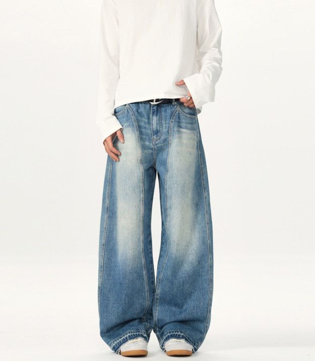 Vintage Men's American baggy lightning scimitar jeans Size US 32 / EU 48 - 2 Thumbnail