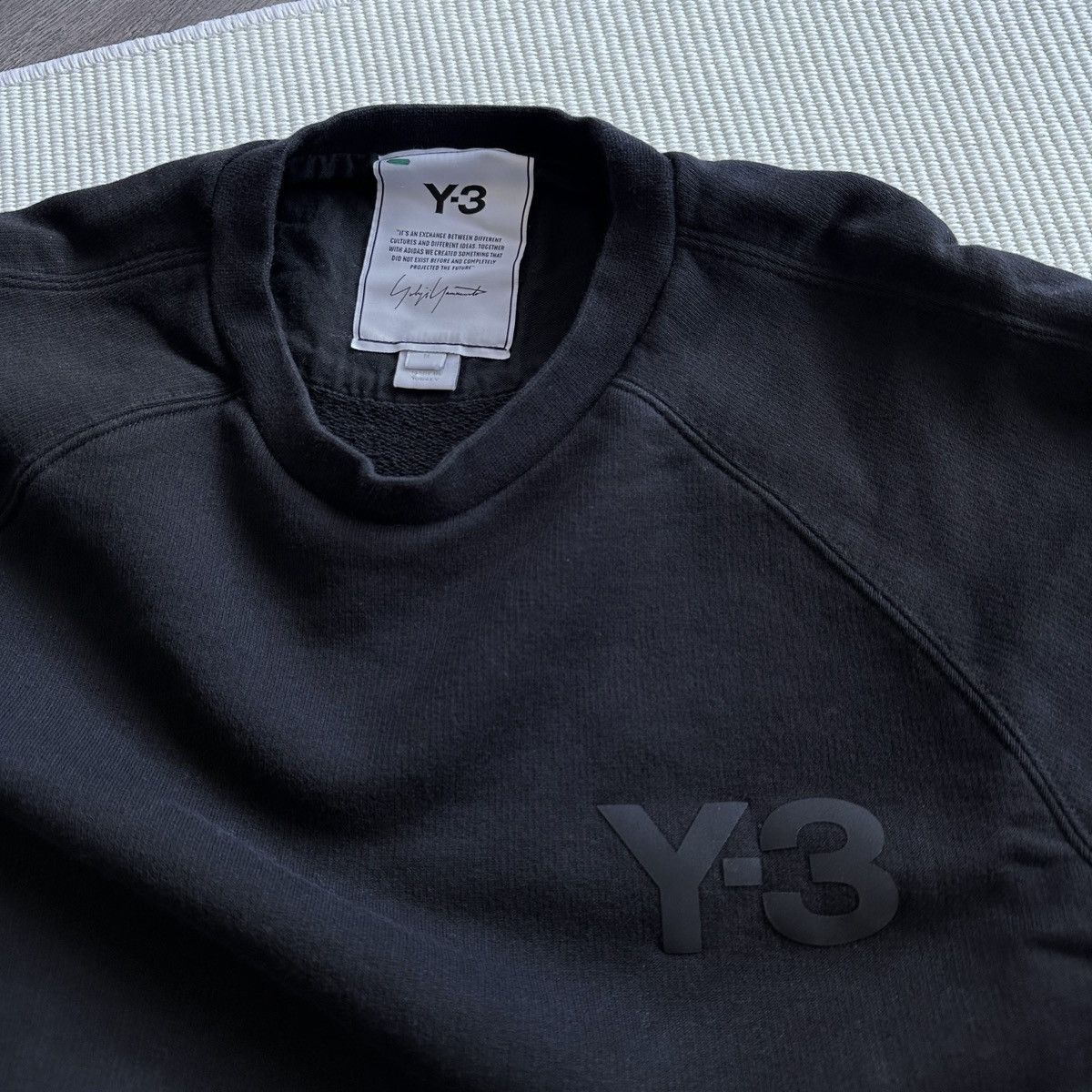 Y-3 Y-3 Classic Logo Crew Black Sweatshirt Size M / US 6-8 / IT 42-44 - 5 Thumbnail