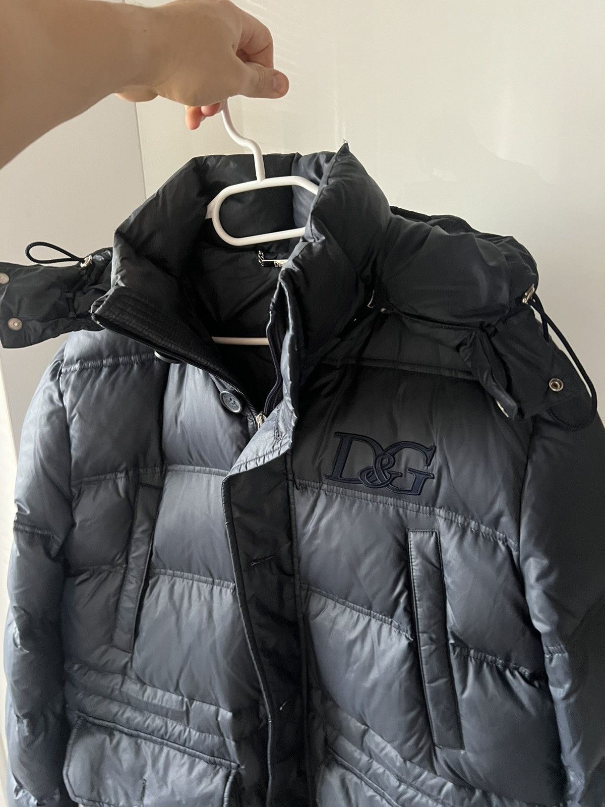 Dolce & Gabbana Rare Dolce & Gabbana Down Puffer Jacket Embroidered DG Hood Size US L / EU 52-54 / 3 - 5 Thumbnail