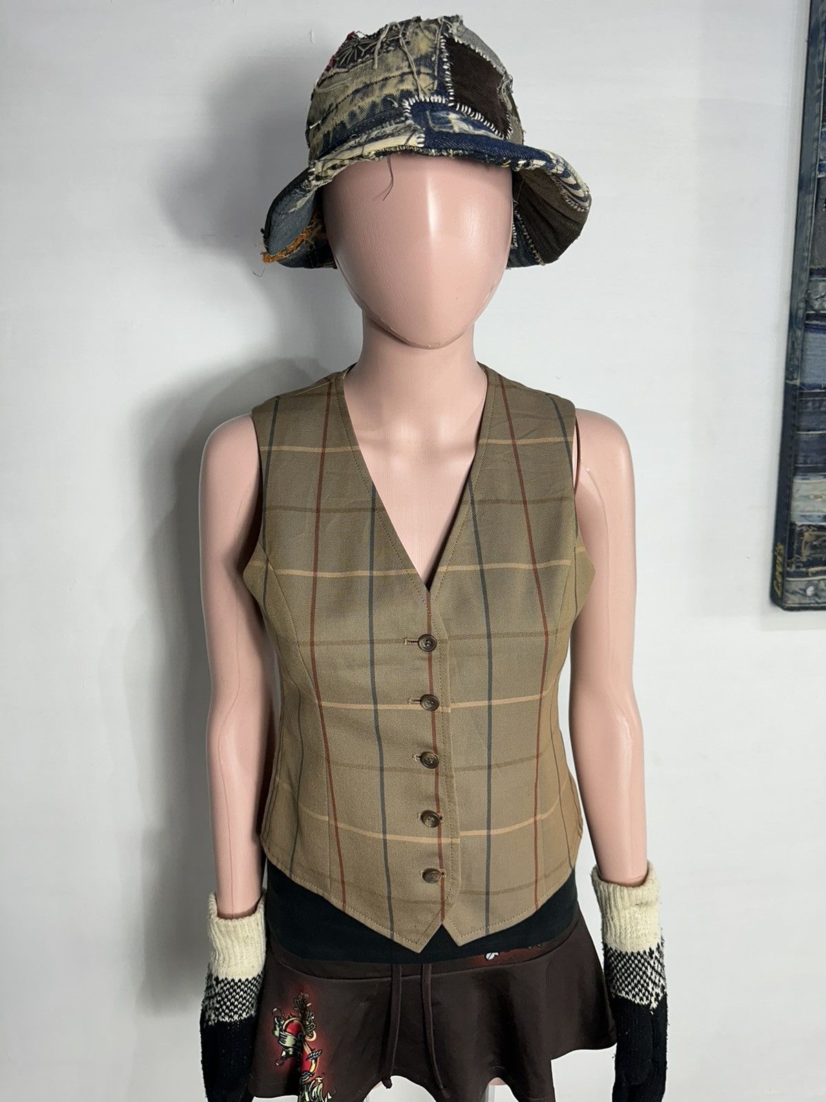 Burberry × Vintage Vintage Burberry Vest Size XS / US 0-2 / IT 36-38 - 6 Thumbnail