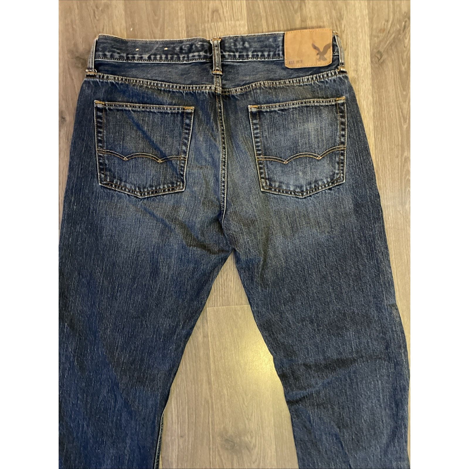 American Eagle Outfitters American Eagle Men's Jeans Size 33x34 Classic Boot Cut Dark Size US 33 - 11 Thumbnail