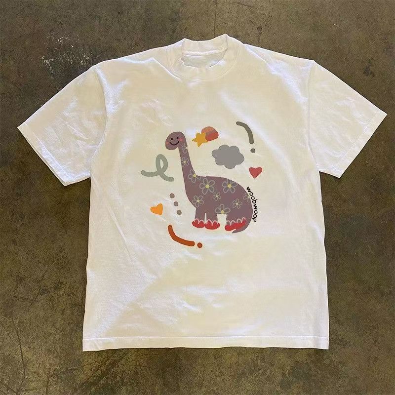 Japanese Brand × Vintage Dinosaur print street washed vintage t-shirt Size US M / EU 48-50 / 2 - 1 Thumbnail