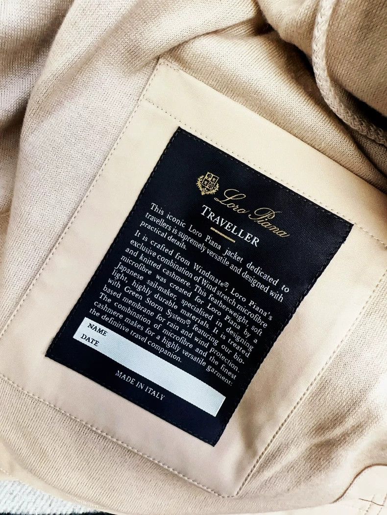 Loro Piana LORO PIANA Classic khaki traveler four pocket jacket for w Size L / US 10 / IT 46 - 3 Thumbnail