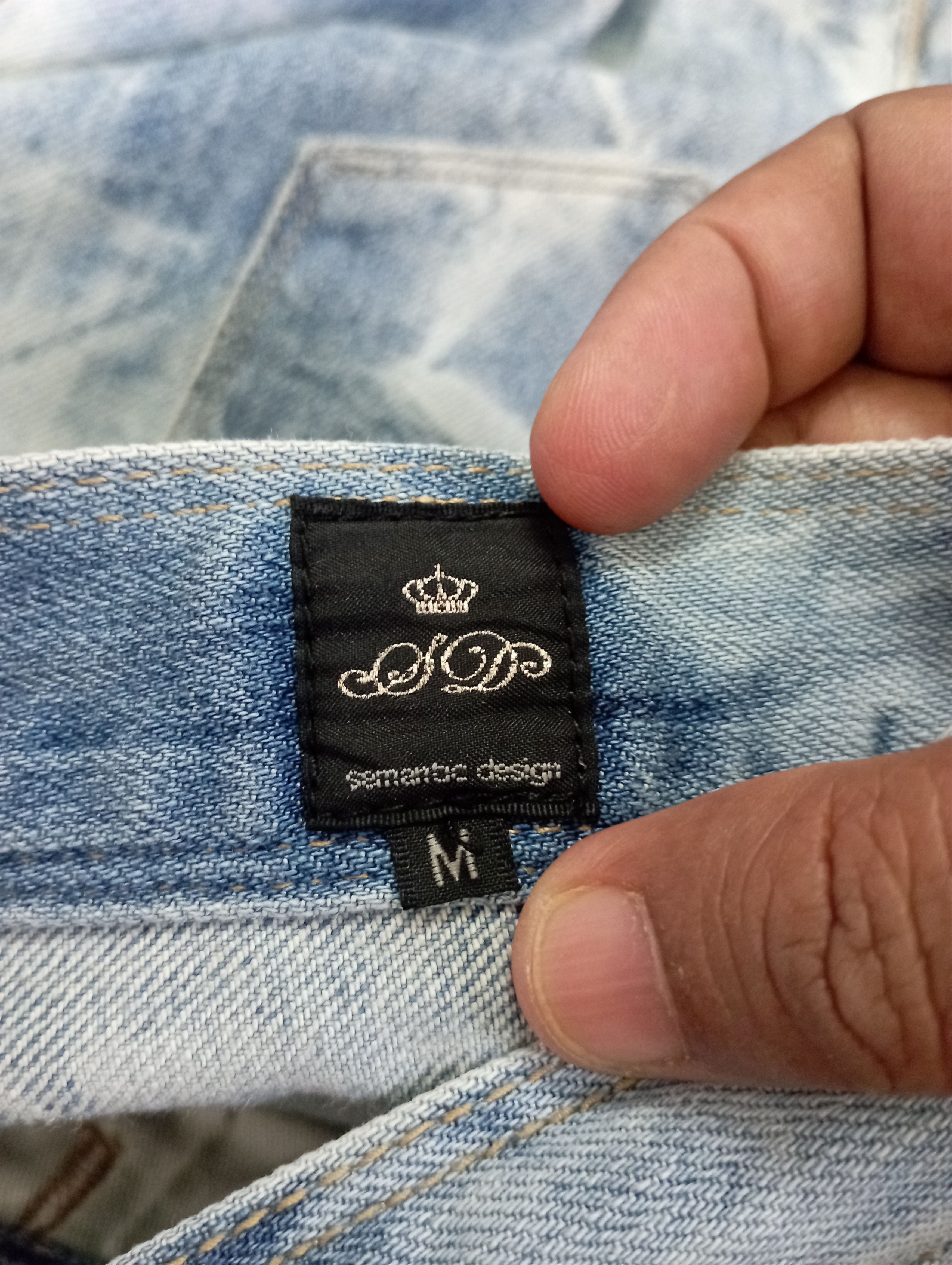 semanticdesign Japanese Semantic Design Acid Wash Lighting Wash Jeans Size US 30 / EU 46 - 19 Thumbnail