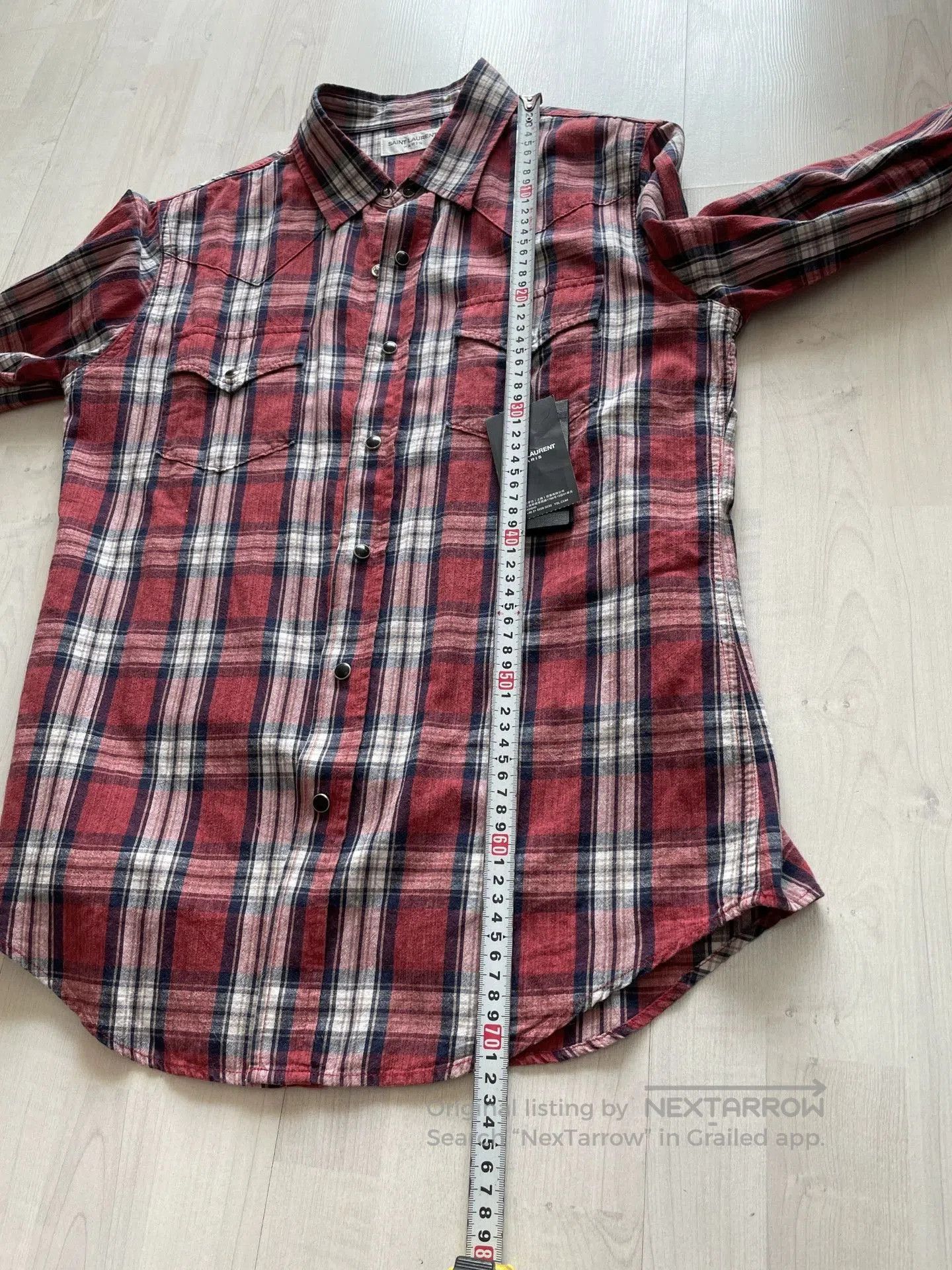 Saint Laurent Paris Saint Laurent Men's Check Shirt. Size US S / EU 44-46 / 1 - 7 Thumbnail