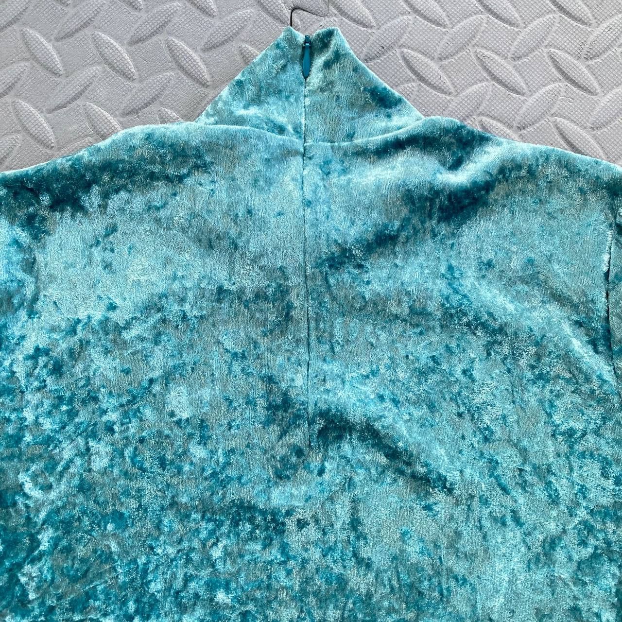 Vivienne Tam Y2k Crushed Velvet Turtleneck Long Sleeves Top Size XS / US 0-2 / IT 36-38 - 10 Thumbnail